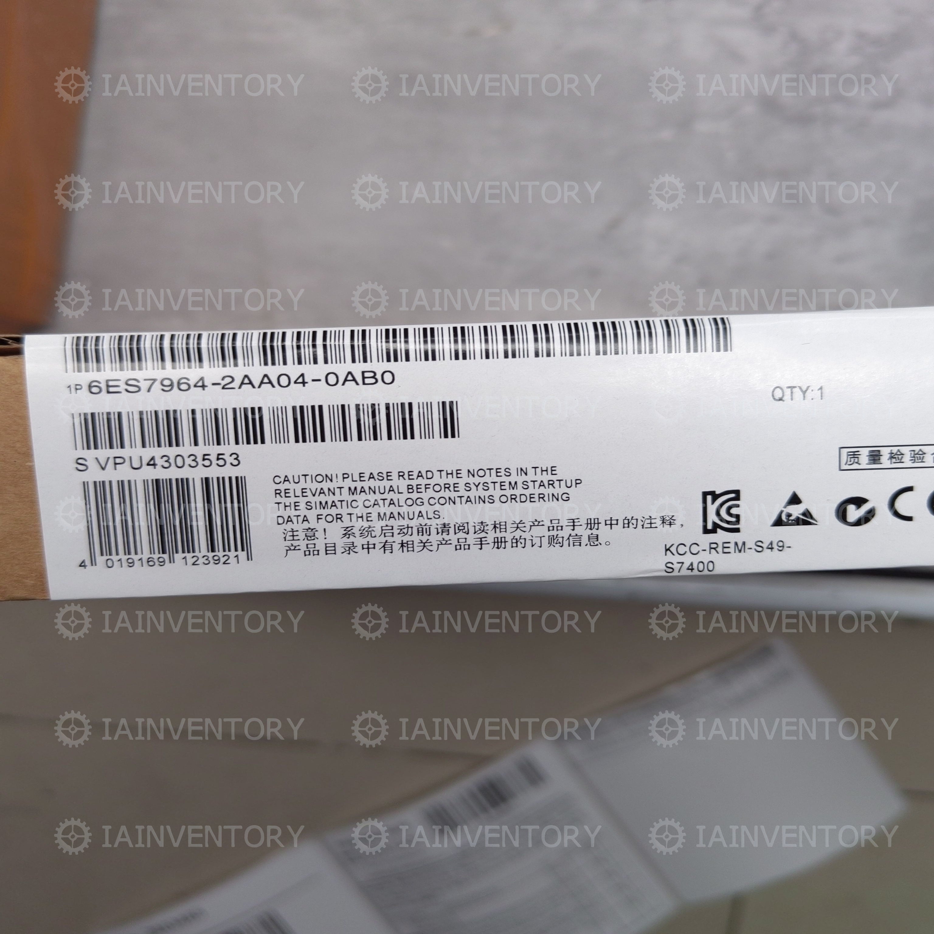 SIEMENS 6ES7964-2AA04-0AB0 CPU MODULE E-STAND 02 SEALED