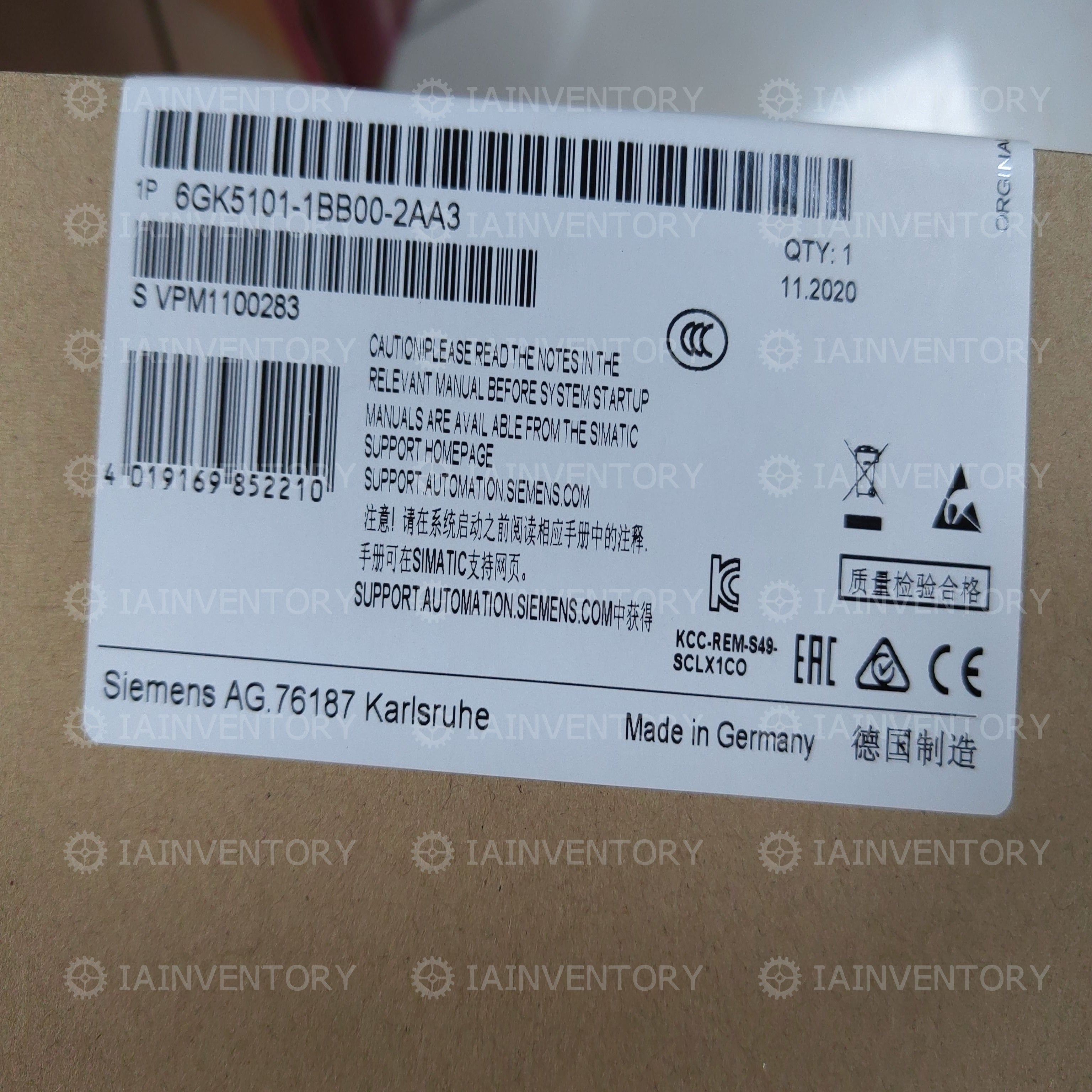 Siemens Scalance X101-1 Media Converter 6GK5101-1BB00-2AA3 Original