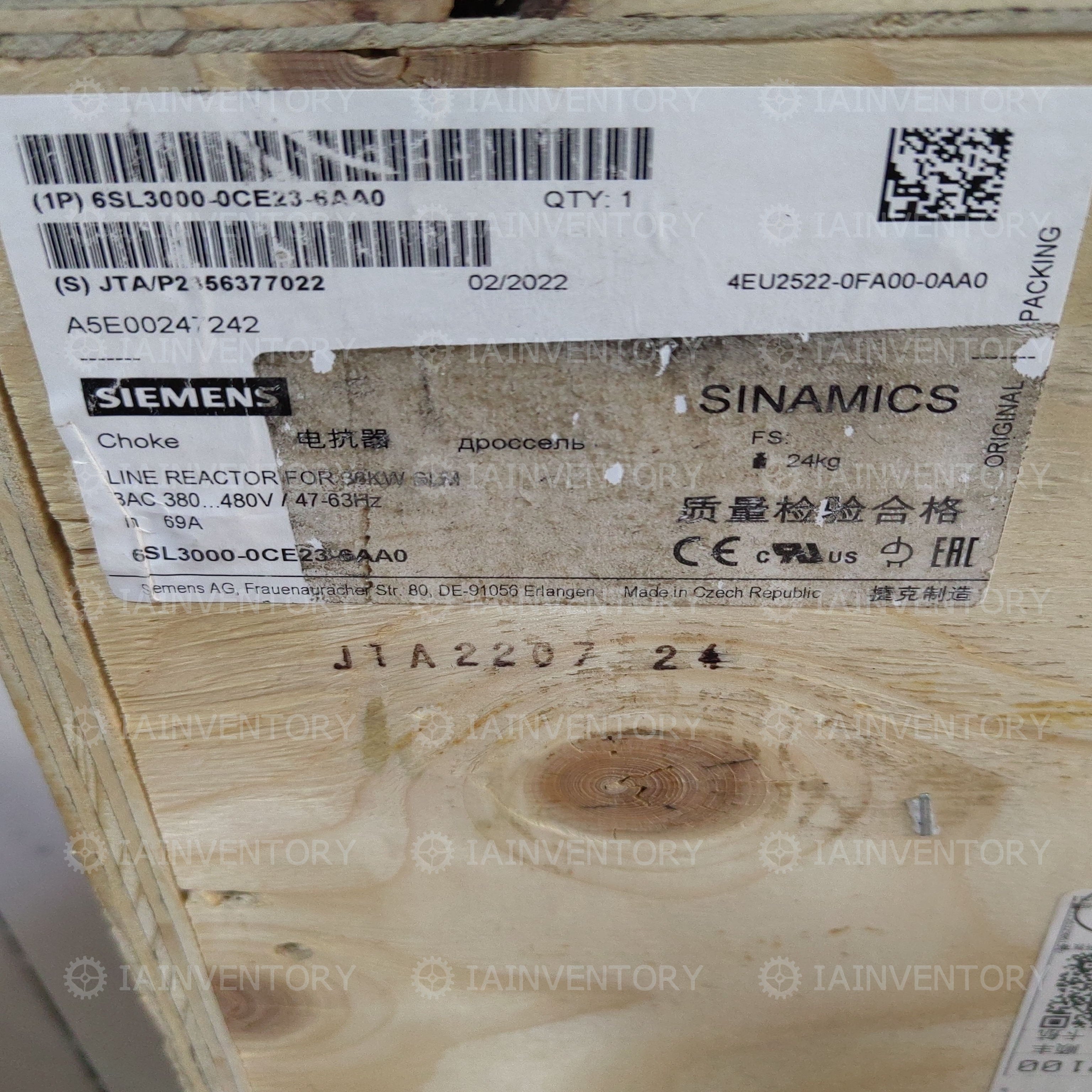 SIEMENS PLC Module 6SL3000-0CE23-6AA0 PLC