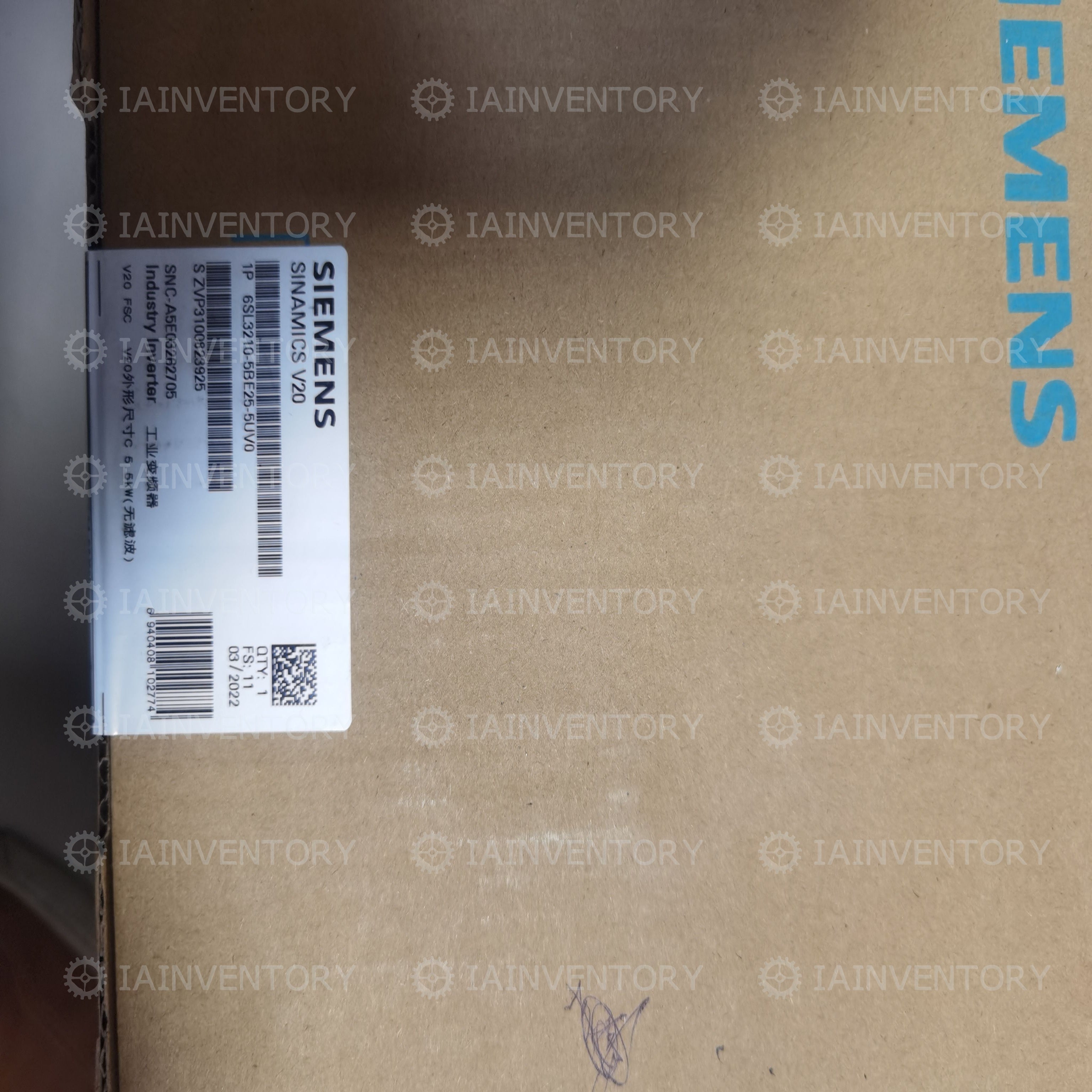 & Genuine Siemens 6SL3210-5BE25-5UV0 6SL3 210-5BE25-5UV0