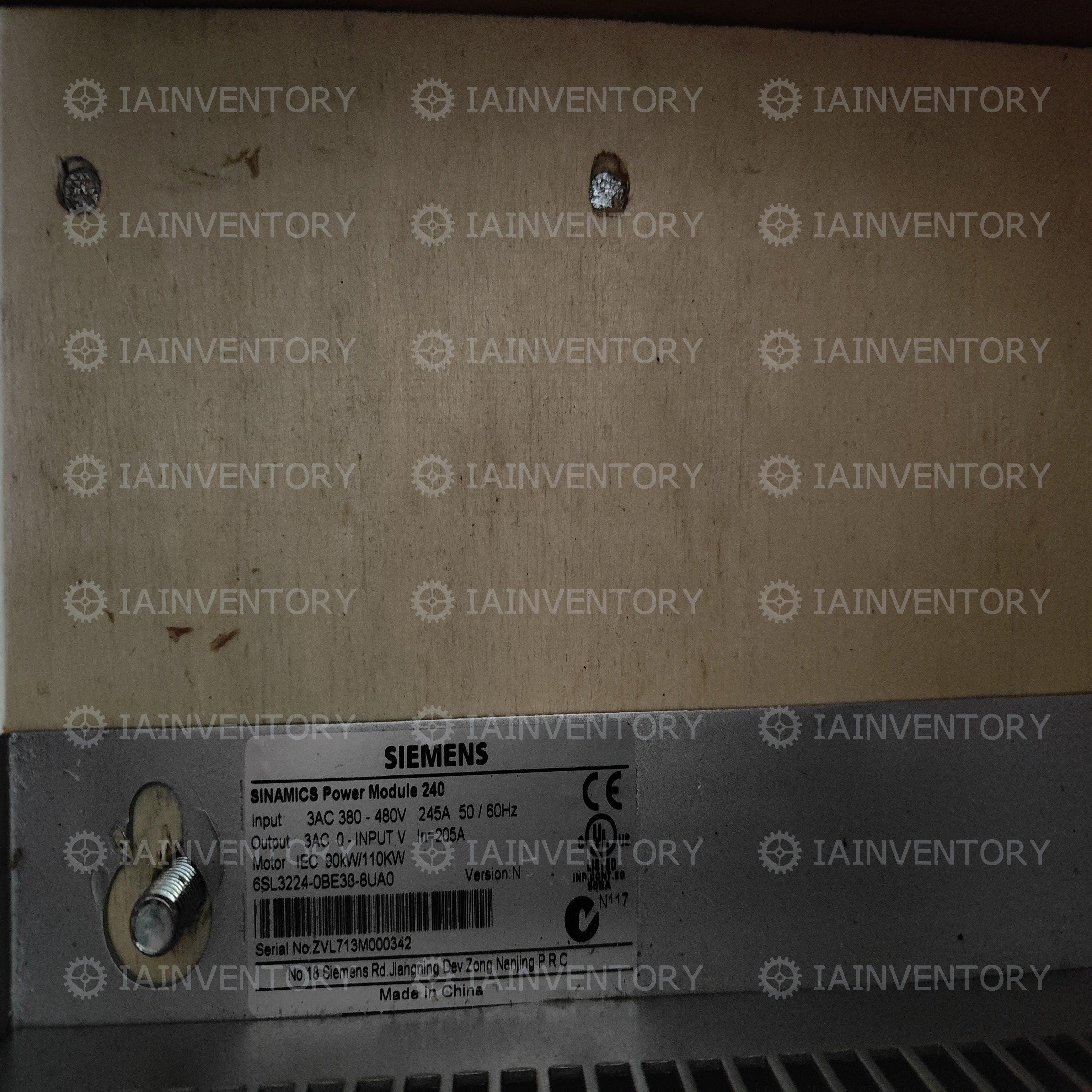 6L3224-0BE38-8UA0 Siemens 6SL3 224-0BE38-8UA0
