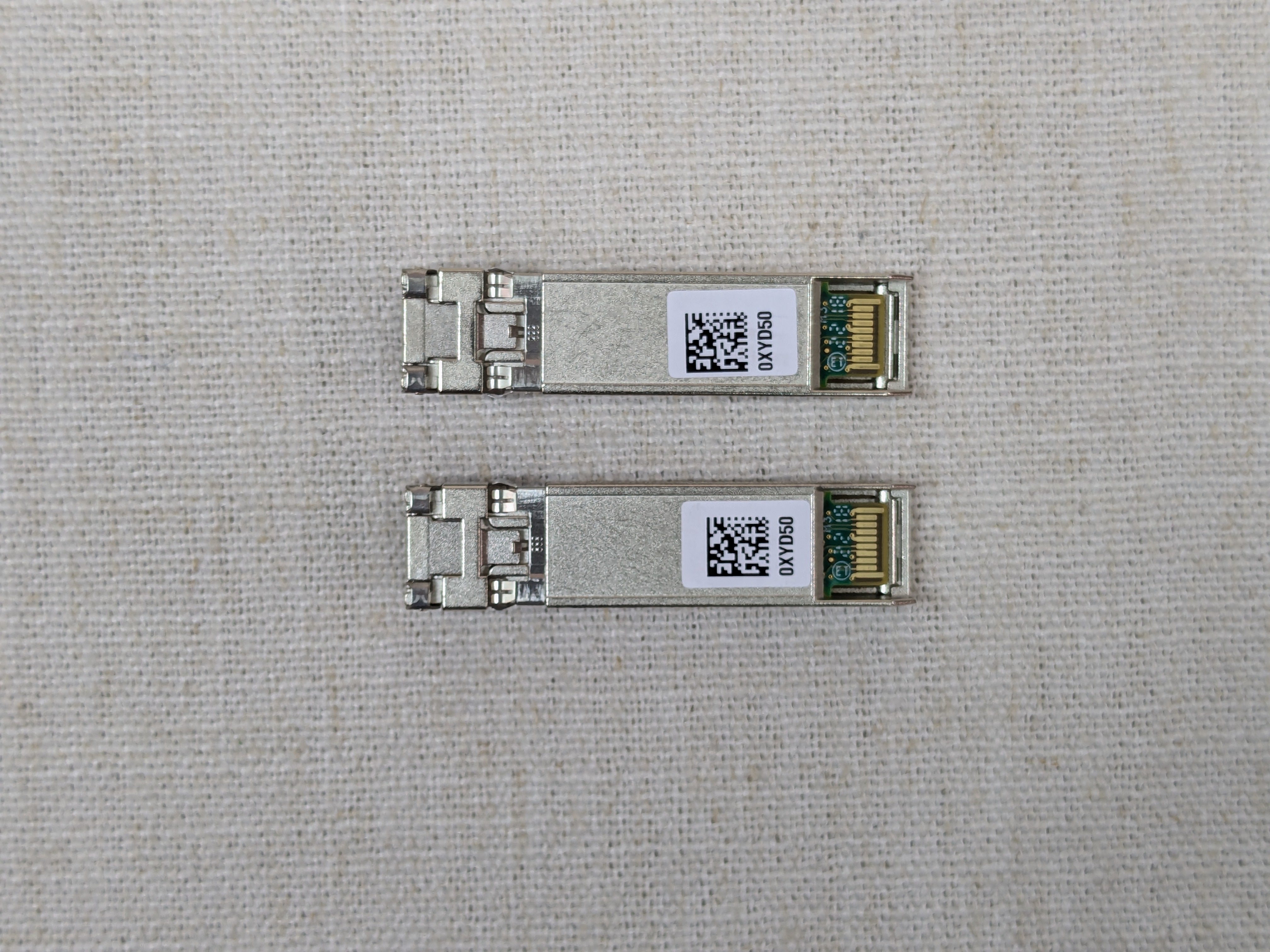 Lot of 2x Dell XYD50 Intel AFBR-709DMZ-IN3 10GBASE-SR SFP+ Optical Transceiver