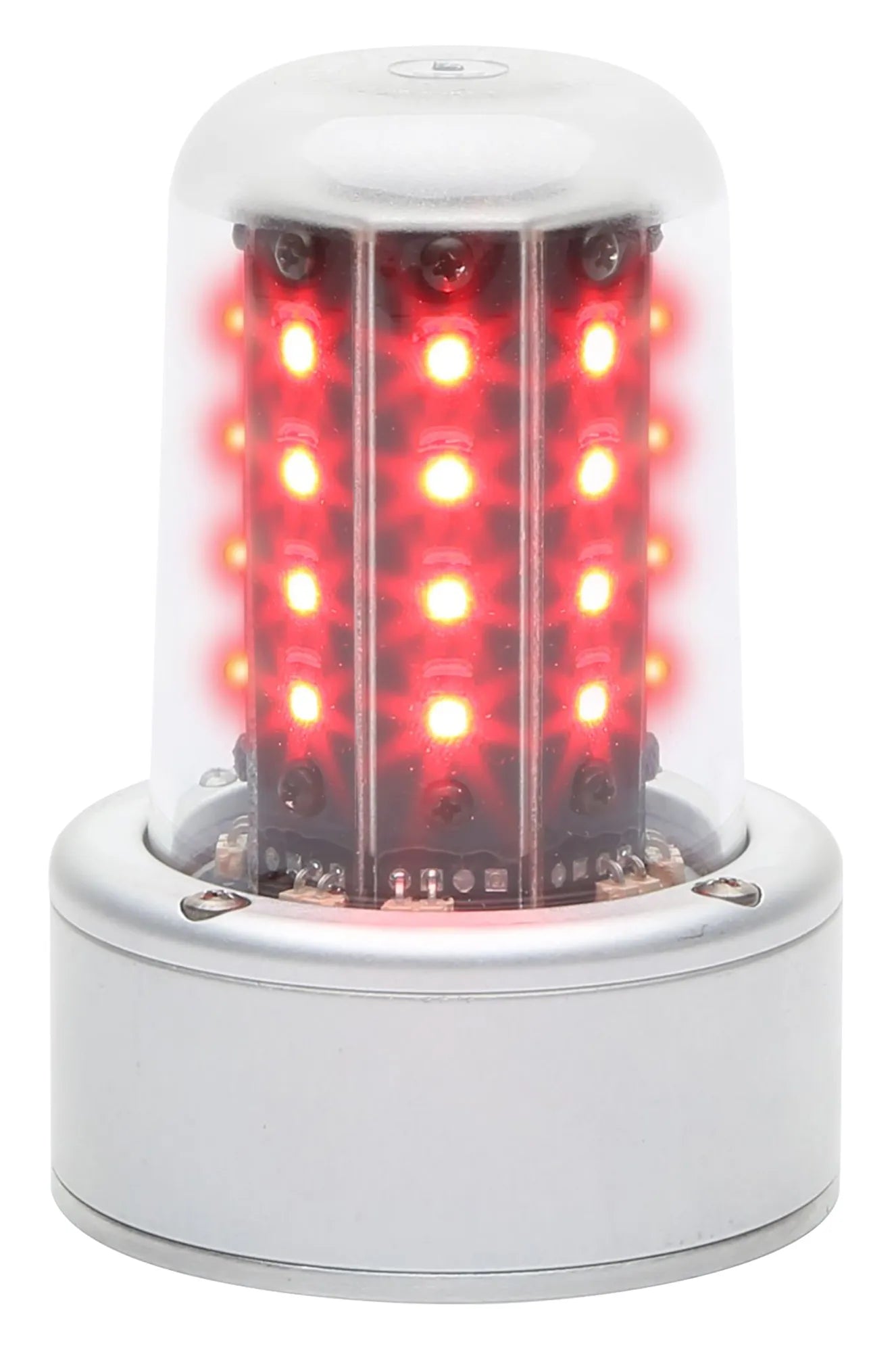 Whelen LED Beacon Red, 28V (3.75""Adapt, FlyingLeads 01-0771080-05