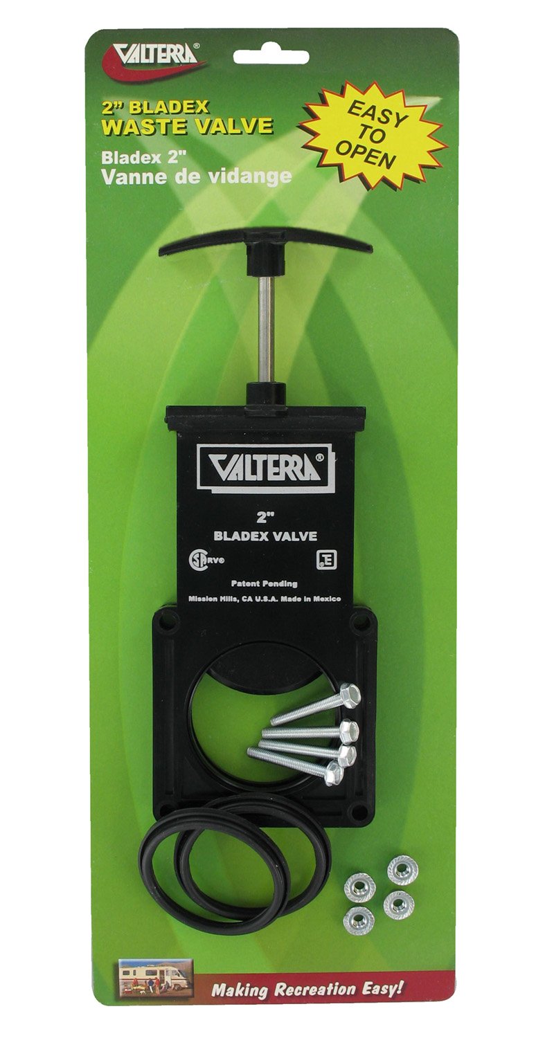 Valterra T1002VP Bladex Waste Valve W/Plastic Handle, 2"