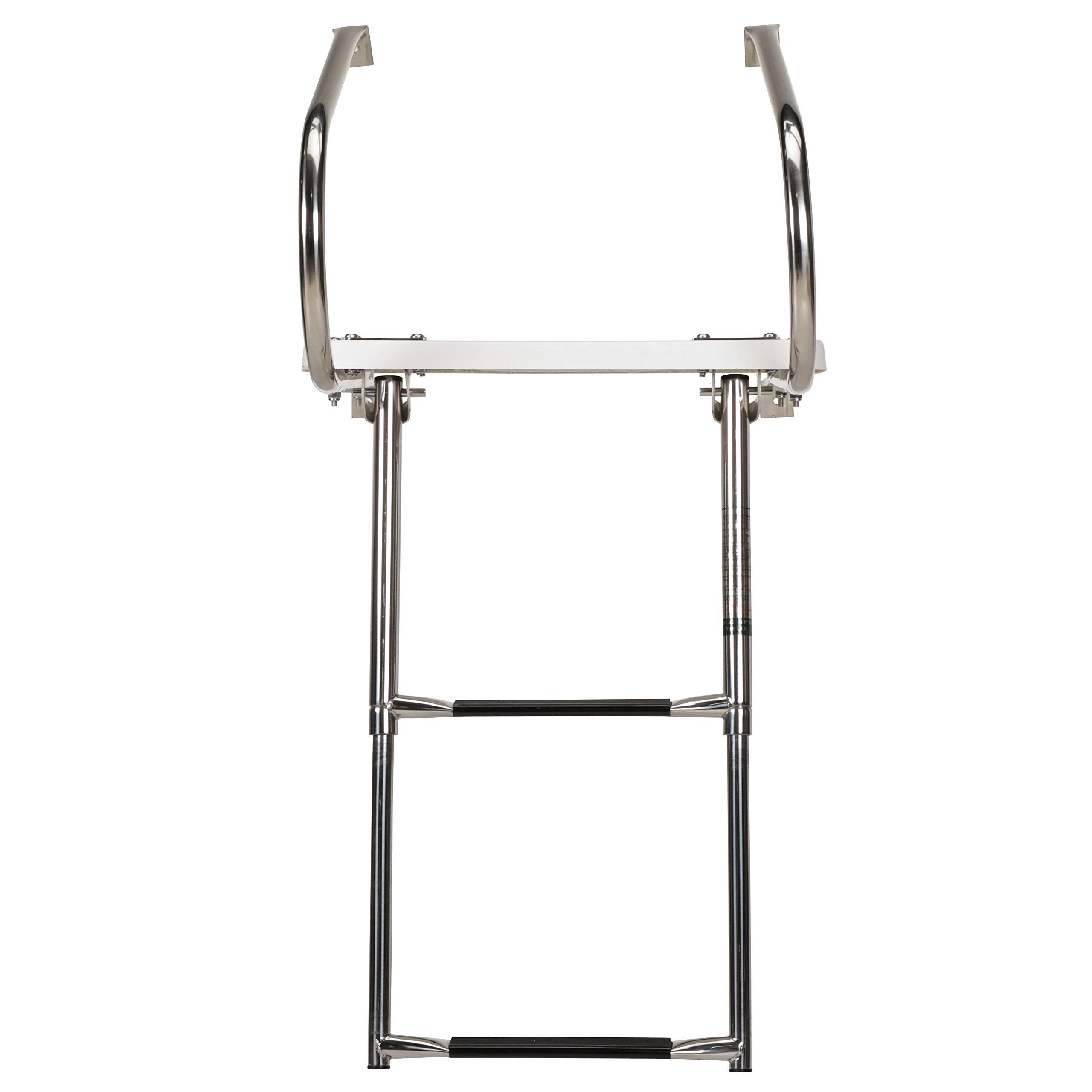 Seachoice 71201 Universal Swim Platform With Under Mount Telescoping Ladder