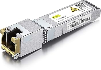 Image of 10Gtek 10GBase-T SFP+ to RJ-45 Transceiver, 10Gbe SFP+ Copper Ethernet CAT6a Module, up to 30m, for Cisco SFP-10G-T-S, Ubiquiti UniFi, Fortinet, TP-Link and More