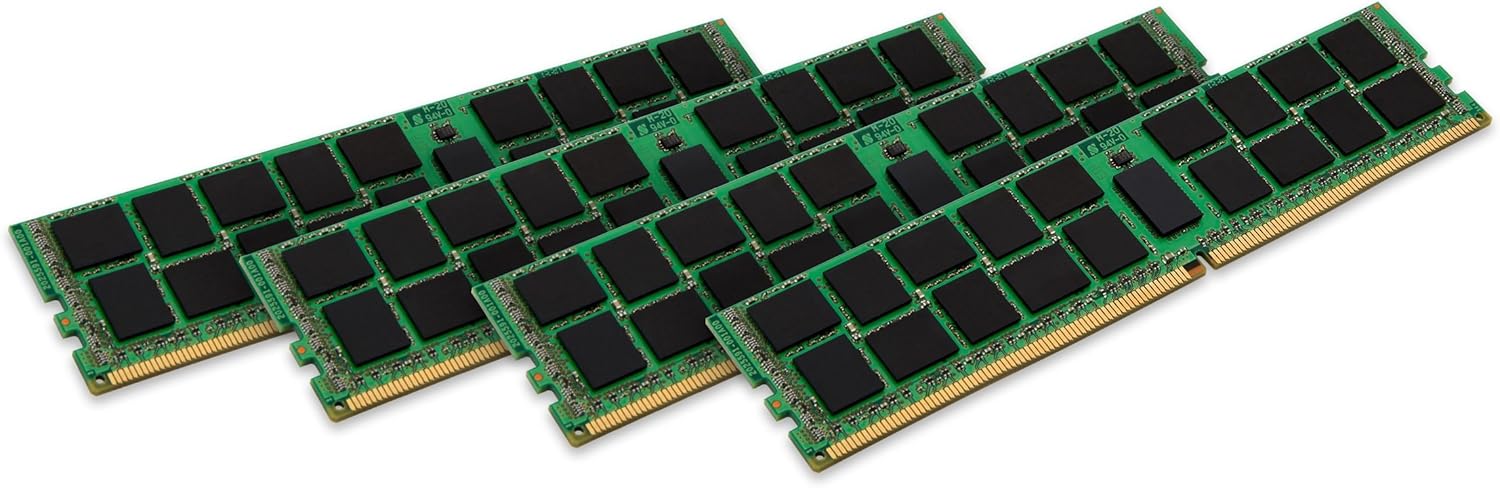 Kingston 64GB Kit (4Pcsx16GB) 2400MHz DDR4 ECC Registered CL17 2Rx4 Server Memory &nbsp;- KVR24R17D4K4/64