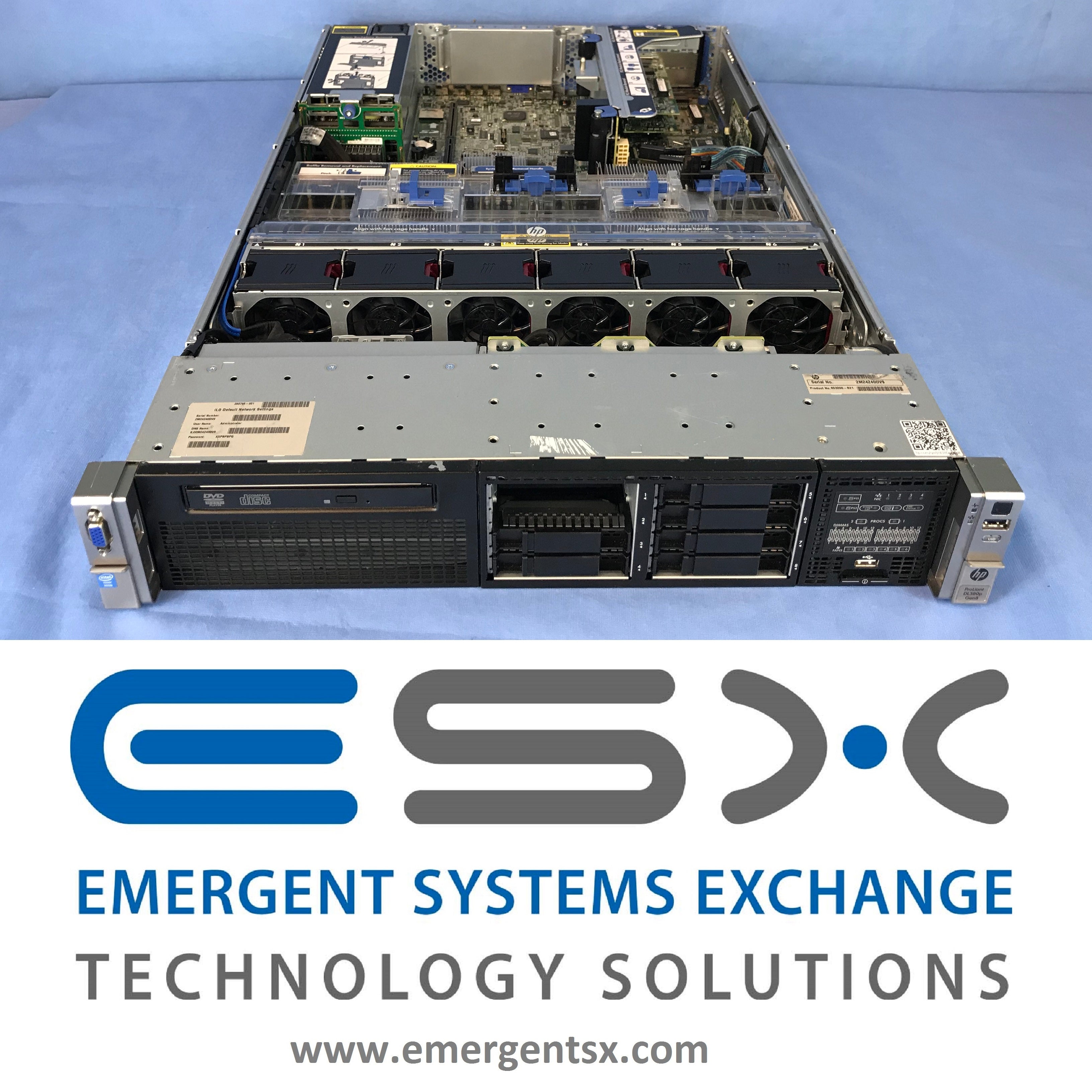 HP Proliant DL380p G8 2U Server - 2x 12-Core E5-2695v2 @ 2.4GHz 128GB RAM P420i