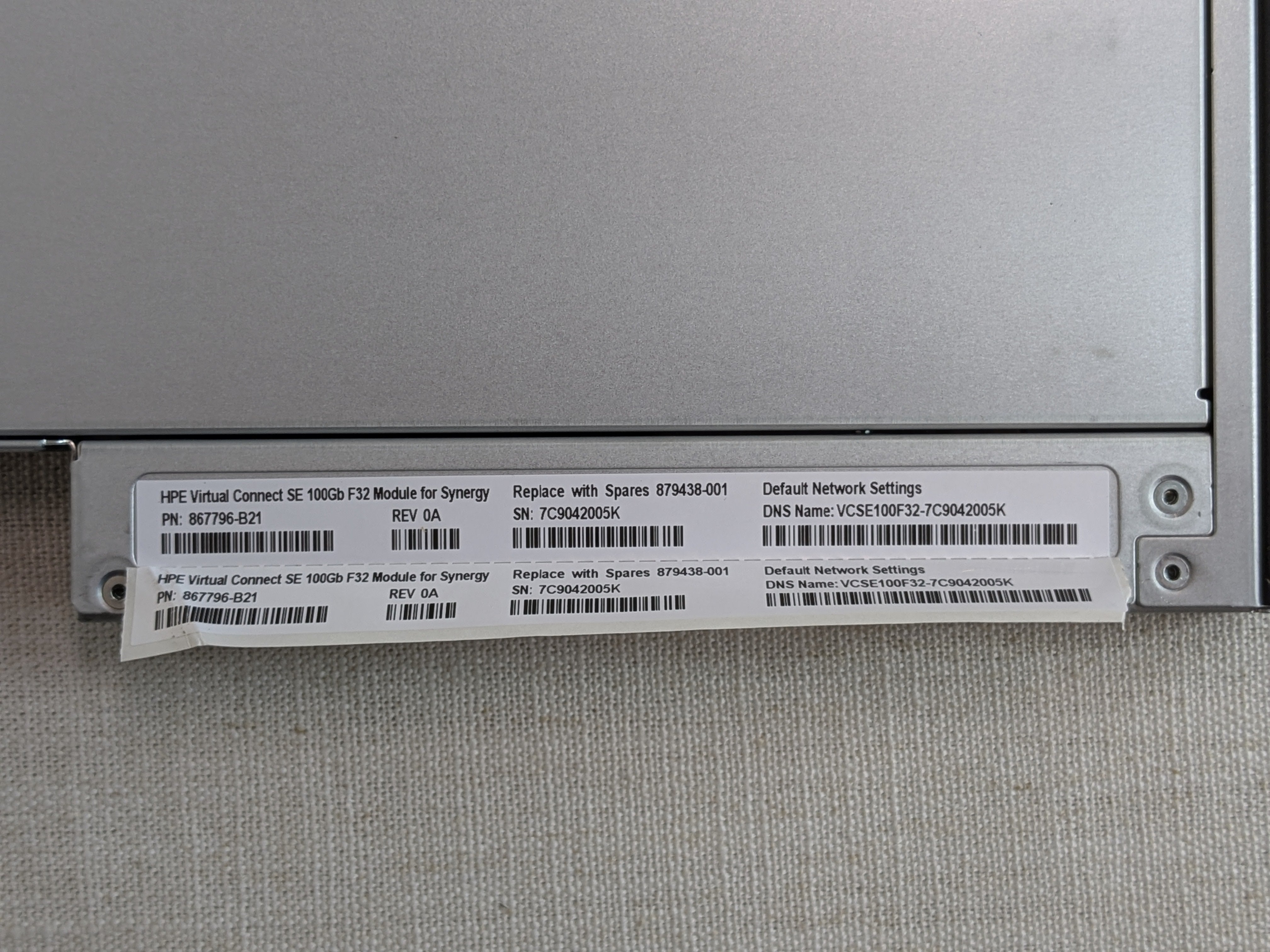 HPE 867796-B21 Virtual Connect SE 100Gb F32 Module 879438-001
