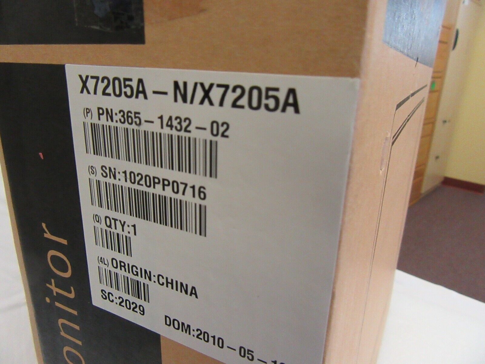 Sun Microsystems X7205A LCD Monitor - Rear View | Alo Tech Solutions