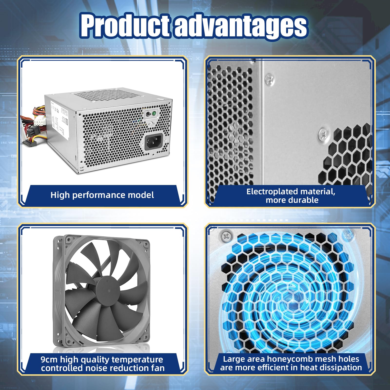 HU460AM-01 WC1T4 D460AM-03 460W Power Supply Compatible with Dell XPS 8930 8920 8910 8900 8700 8300 Alien-Ware Aurora R5 Replacement DPS-460DB-15 AC460AM-01 WY7XX WC1T4 D460AM-03 L350AM-00