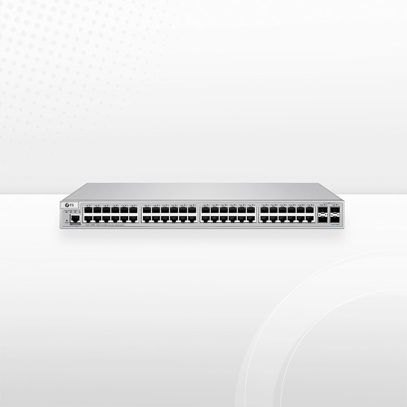 S3910-48TS, 48-Port Gigabit Ethernet L2+ Switch, 48 x Gigabit RJ45, with 4 x 10Gb SFP+ Uplinks, Stackable Switch, Broadcom Chip