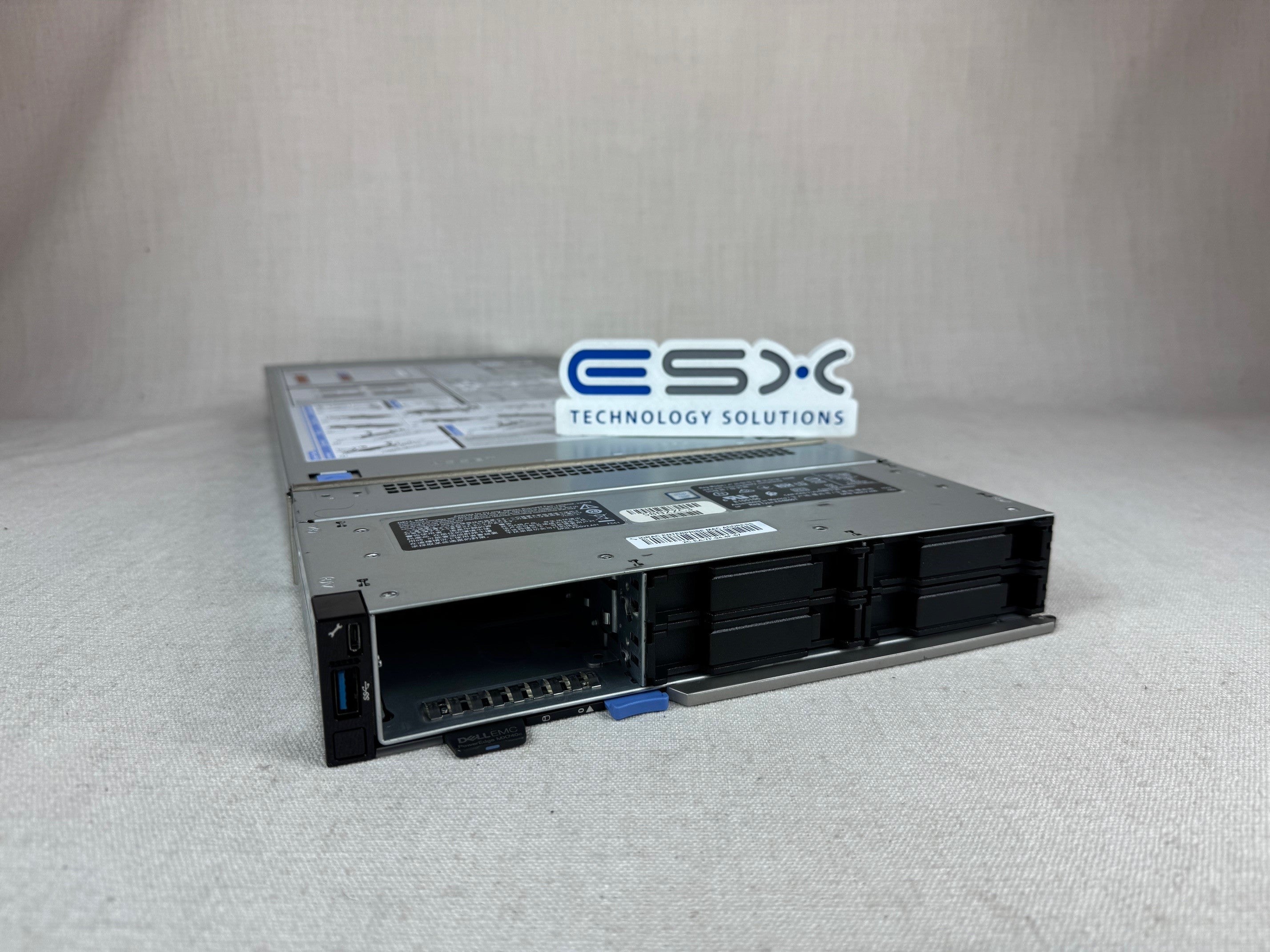 Dell PowerEdge MX740c Blade Server 2x 12C Gold 5118 @ 2.3GHz, 256GB RAM, H730p