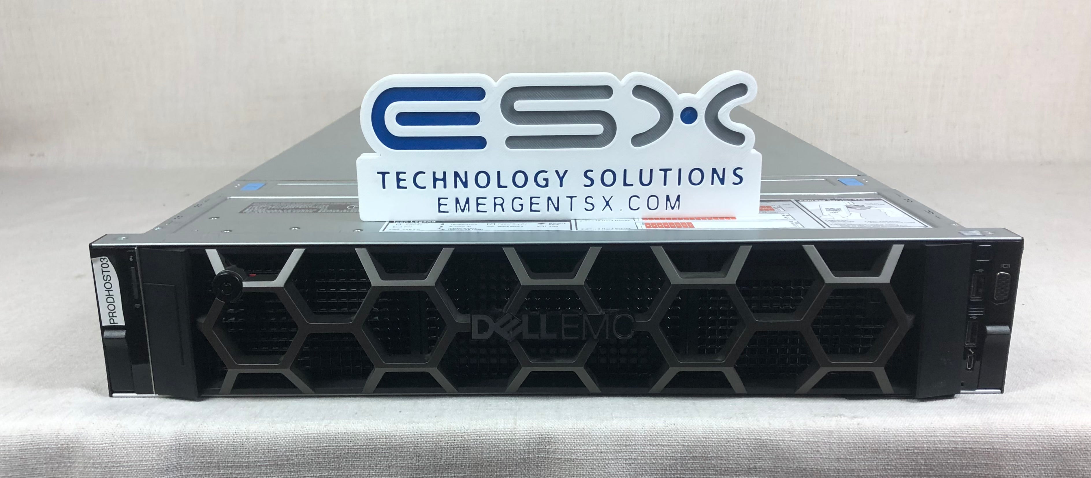 Dell PowerEdge R740 2U VMware Server 2x Intel 20 Core Gold 6148 @ 2.4GHz 256GB