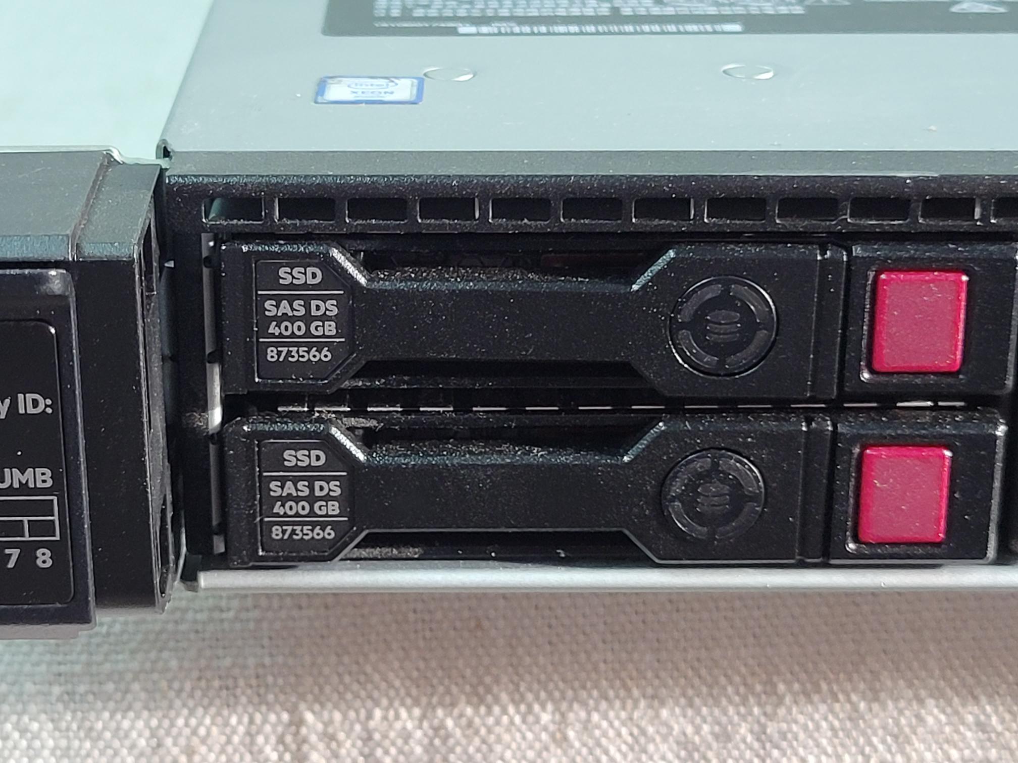 HP Proliant DL360 Gen10 8x 2.5” Server – 2x Gold 6142 2.6GHz 64GB 2x 400GB SSD