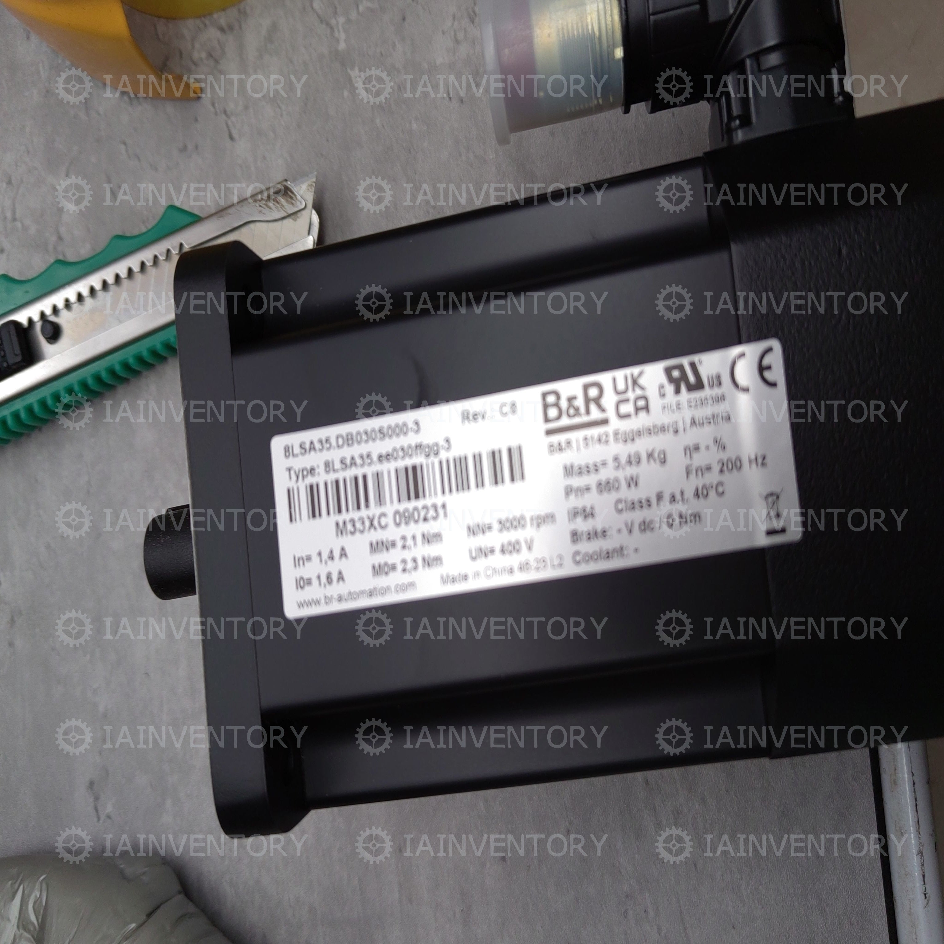 B&R Servo Motors 8LSA35.DB030S000-3