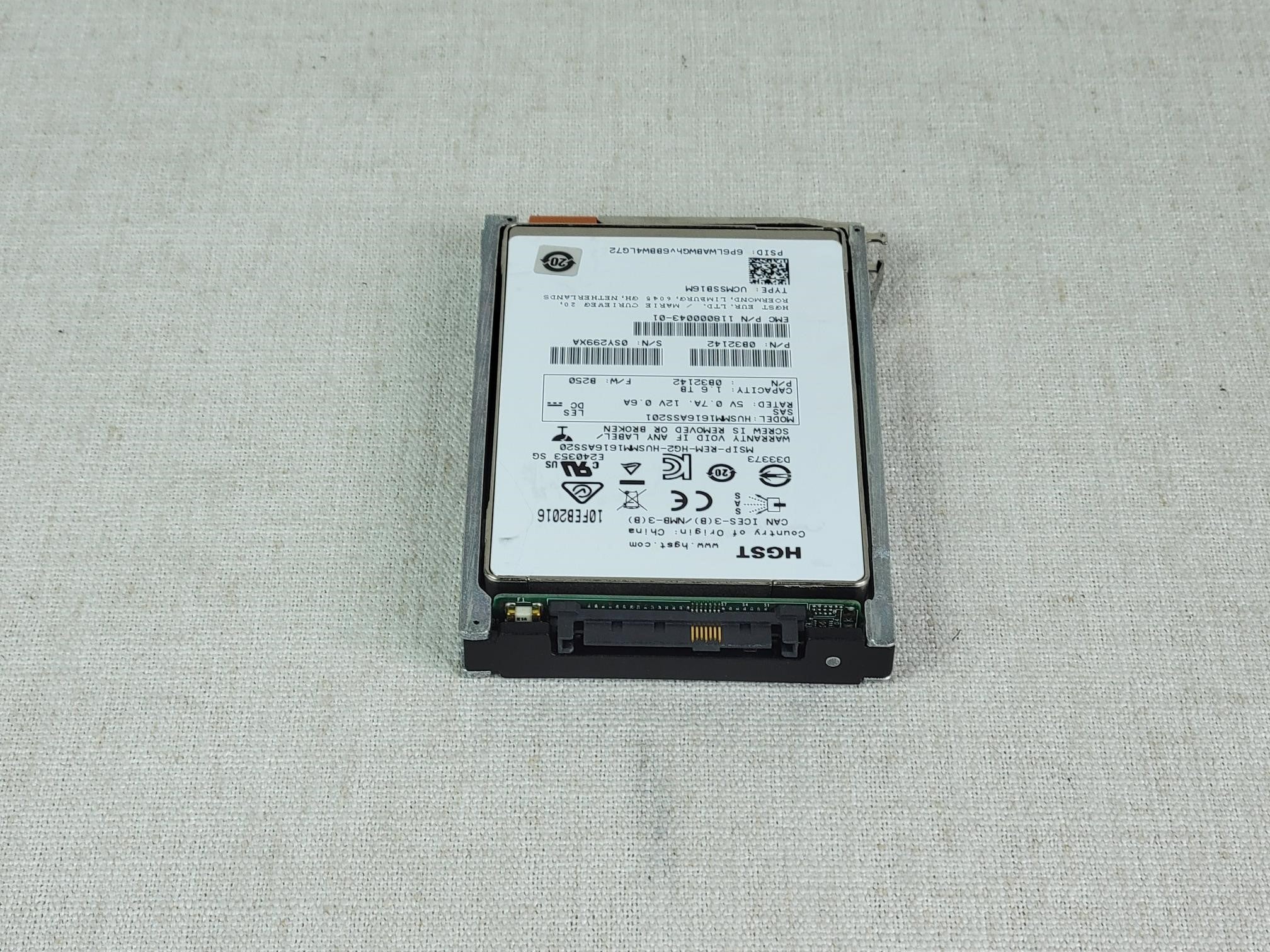 XTREMIO 1.6 TB 12Gb/s SAS SSD – PN: 005051102