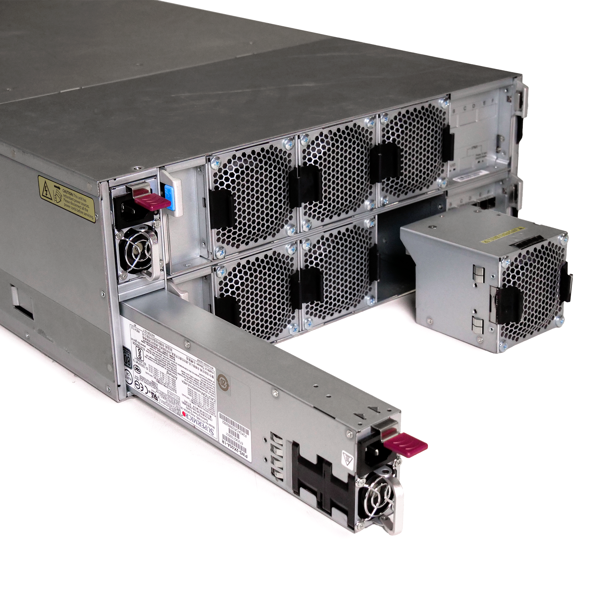 Supermicro SuperChassis 90-Bay SATA JBOD 4U Rackmount Front-Load Disk Shelf Storage Array 947HE1C-R2K05 | 90-Bay Data Center JBOD Enclosure | Up to 2.5PB (Refurbished)