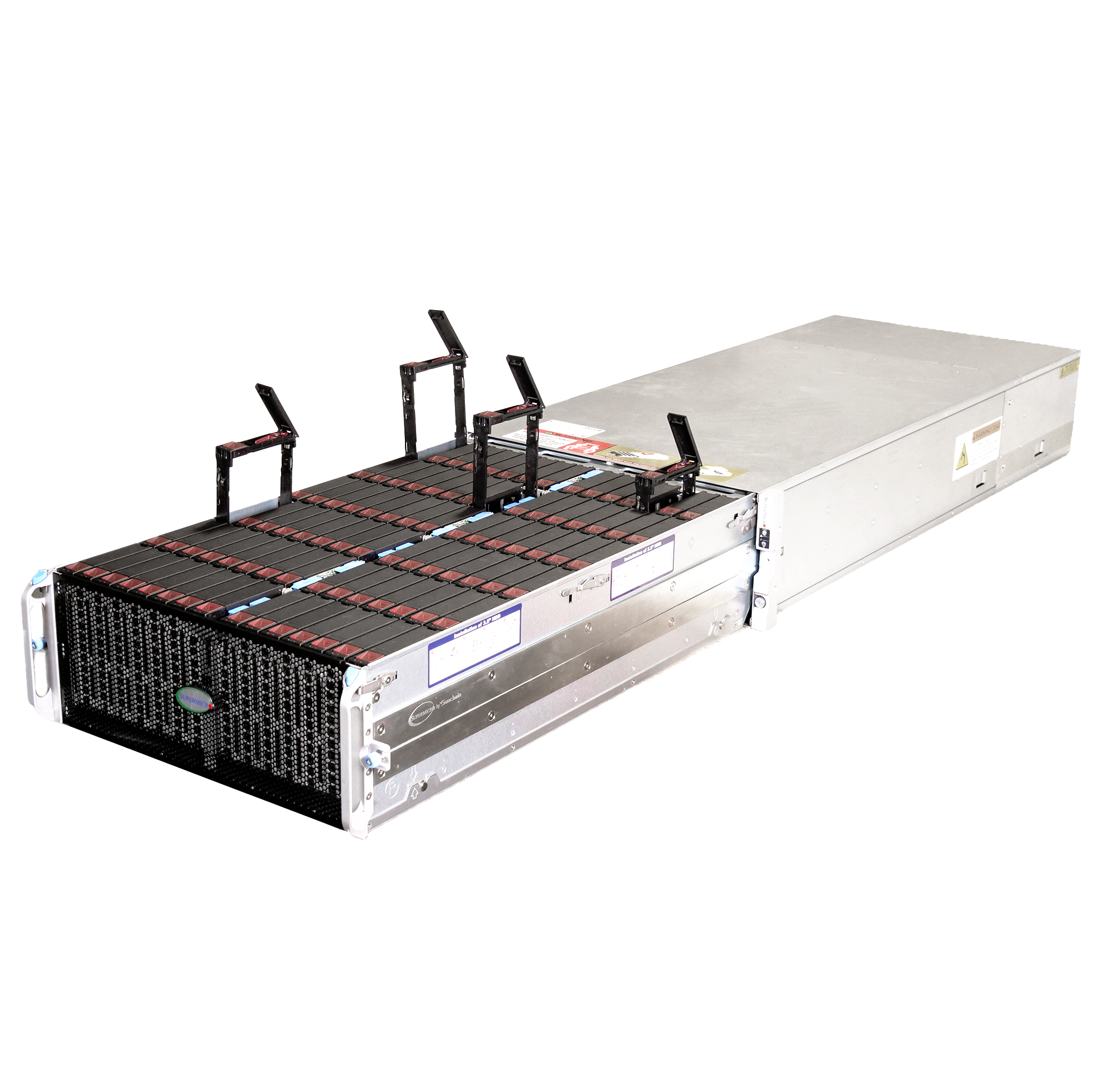 Supermicro SuperChassis 90-Bay Host Managed SMR SATA JBOD 4U Rackmount Front-Load Disk Shelf Storage Array 947HE1C-R2K05 | 90-Bay Data Center JBOD Enclosure | 1.8PB (Refurbished)