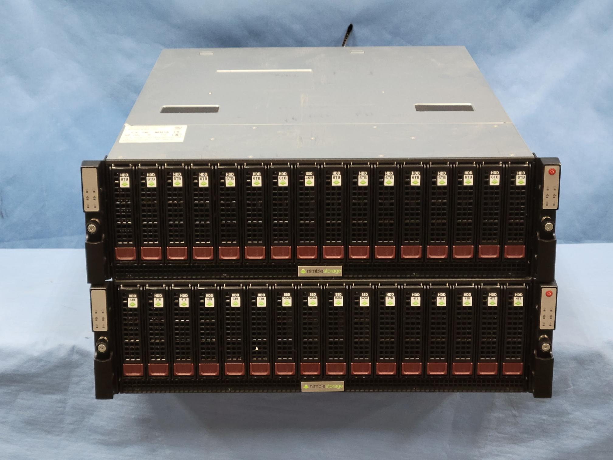 138TB Nimble Storage CS300 & ES1-H90T – 4.3TB Flash, 10Gbe