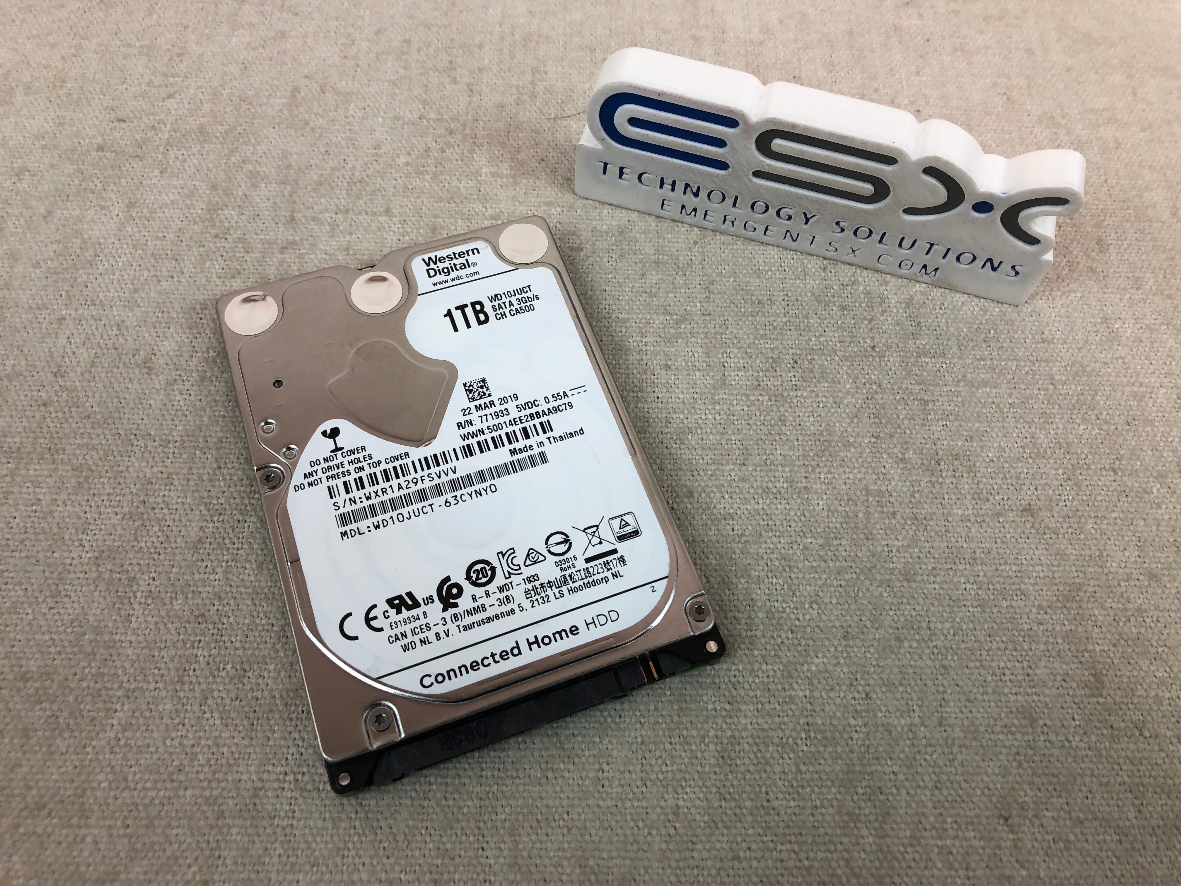 Lot of 5 Western Digital WD10JUCT-63CYNY0 1TB 3.0Gb/s SATA 2.5" HDD 100% health