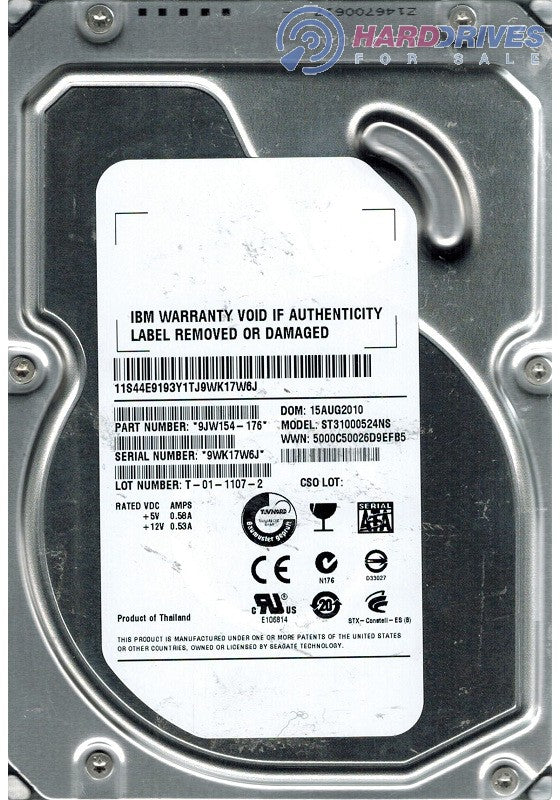 Seagate ST31000524NS 1TB SATA Hard Drive for Data Recovery & PC Repair