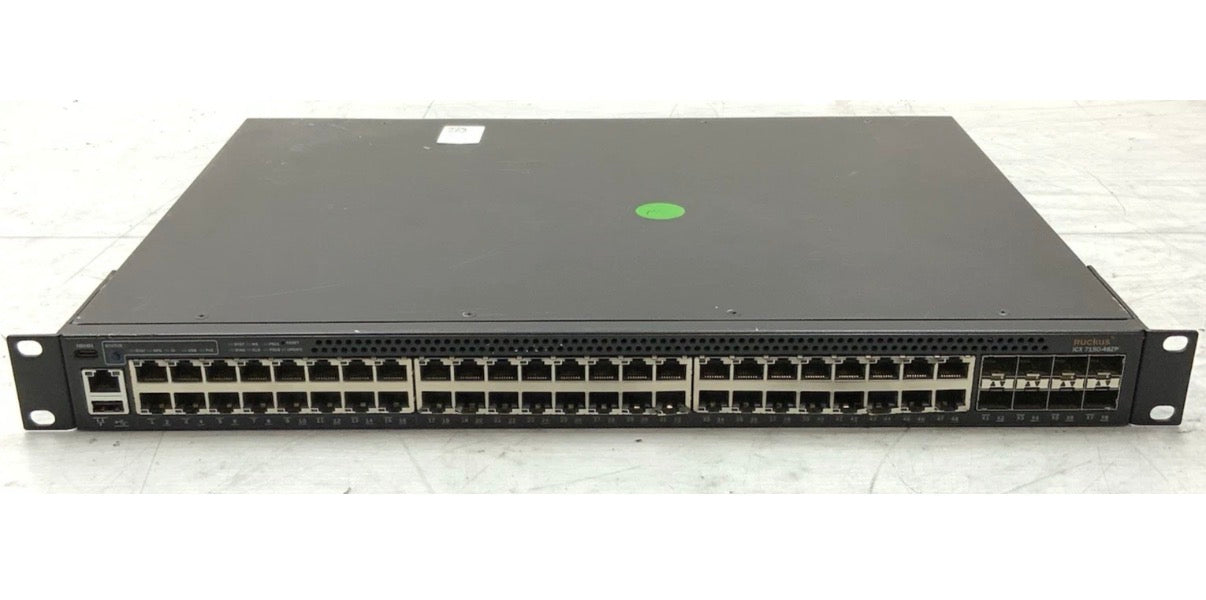Ruckus 16x 2.5G 32x 1GbE 6x 1G SFP PoE+ Switch 2xPSU | ICX7150-48ZP-E2X10G
