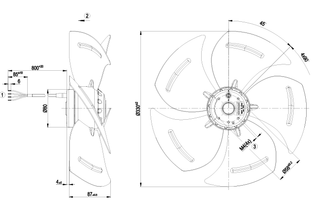 A4E330-AP18-13 ebm-papst AC AXIAL FAN