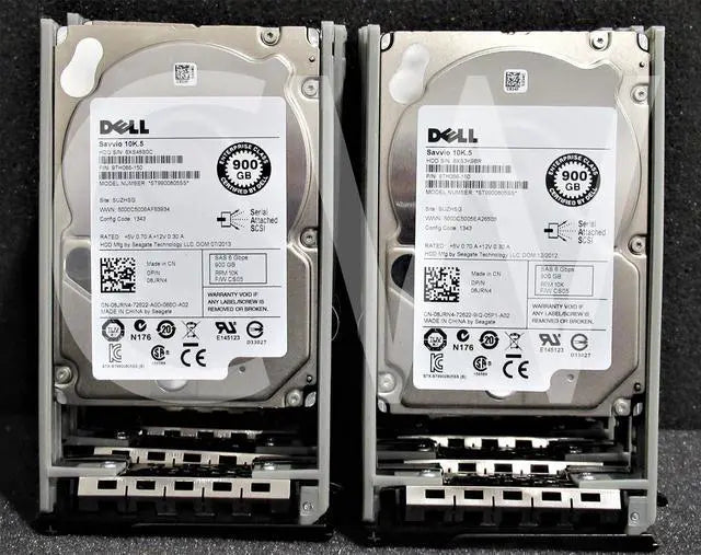 LOT OF 10 - Dell 8JRN4 ST9900805SS 900GB 10000RPM 6Gbps 2.5" SAS HDD Hard Drive