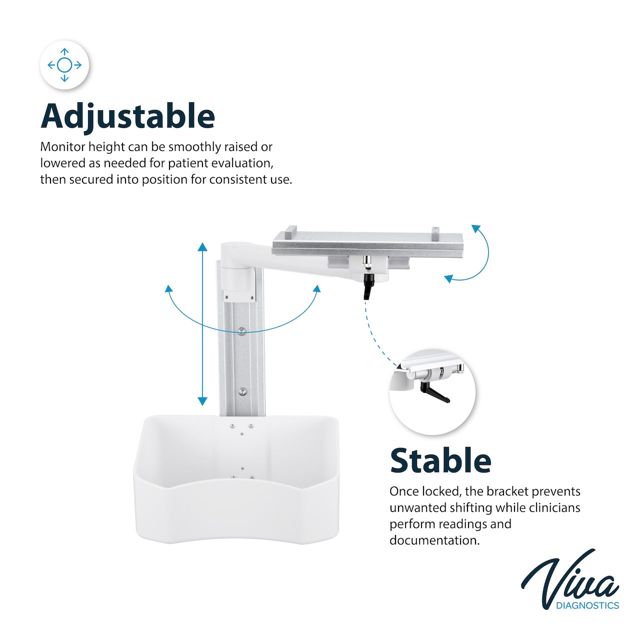 Wall Mount Bracket for Edan Spot Monitor