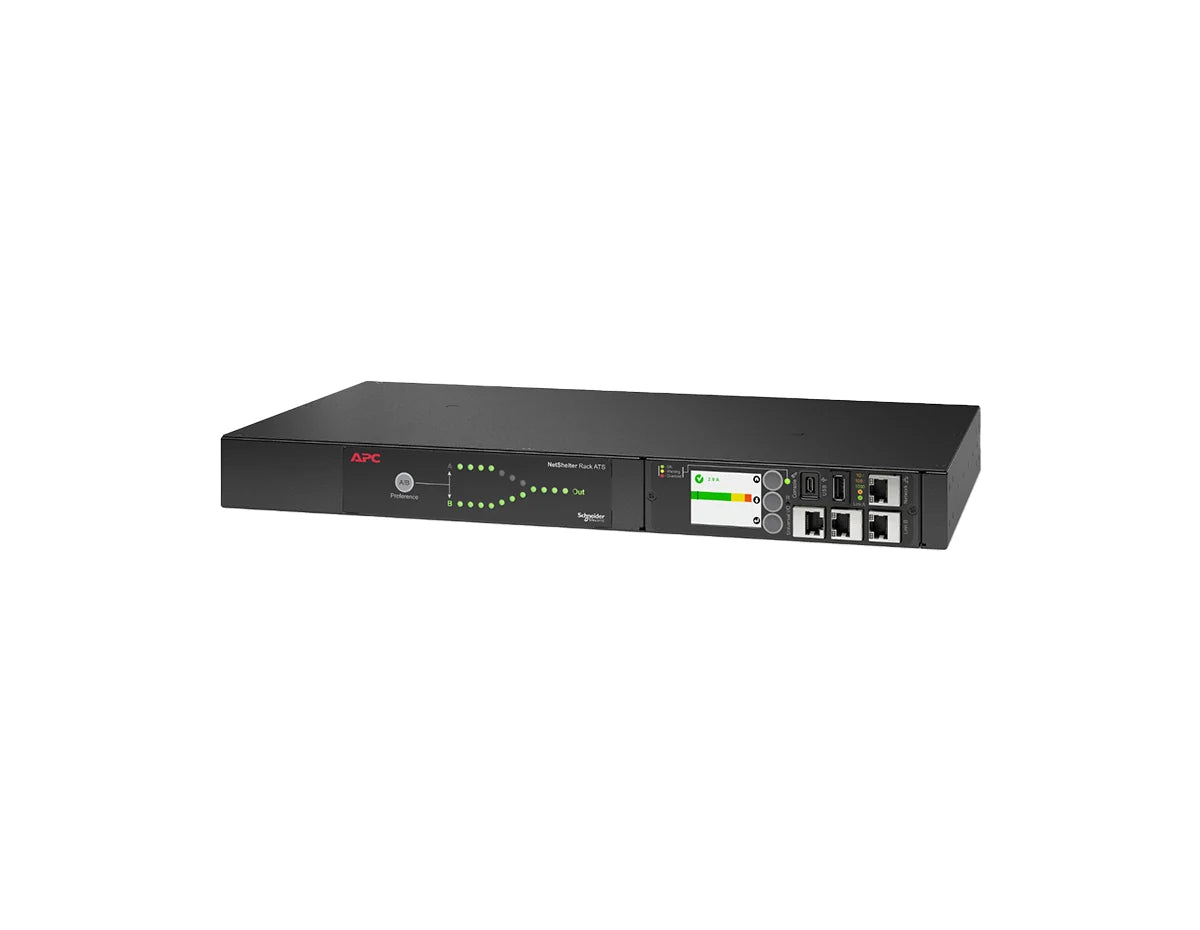 APC AP4450A - NetShelter Rack ATS 1.44kVA 10x 5-15R Out 5-15P In 15A 120V 1U