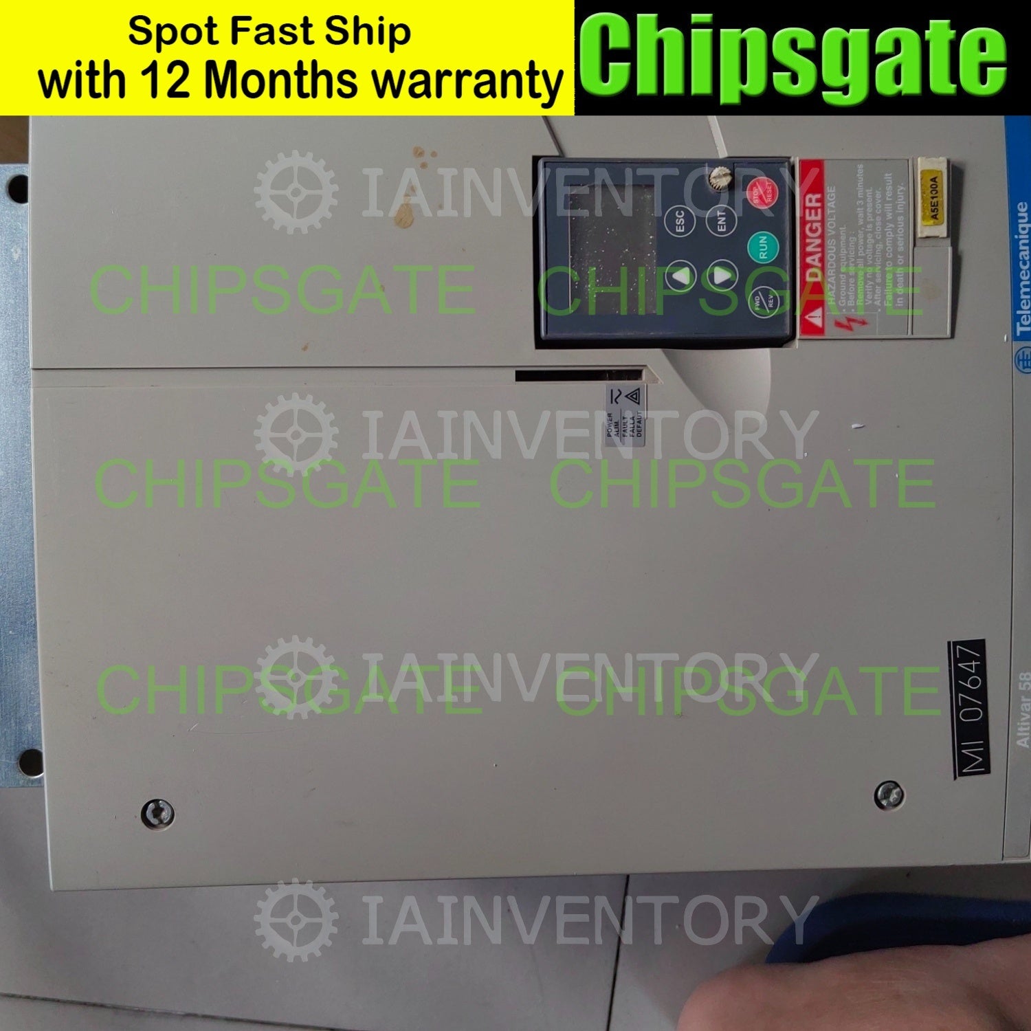 TELEMECANIQUE/SQUARE D ATV58HD12N4Z 7.5kW 10HP 17.6A 3Ph AC Drive Component