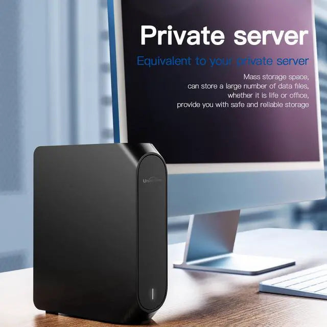 UnionSine 14TB 3.5" External Hard Drive USB3.2Gen2 Type-C HDD Storage Compatible for PC, Desktop, Laptop,TV(Black HD3510