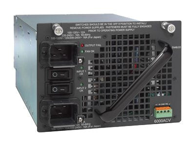 Catalyst 4500 6000W AC dual input Power Supply (Data + PoE)