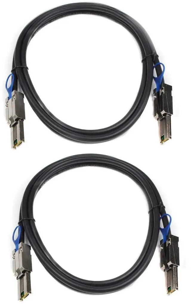 Main image of 2PCS Mini SAS26P SFF-8088 to SFF-8088 2M 6.6 feet External Cable Attached SCSI