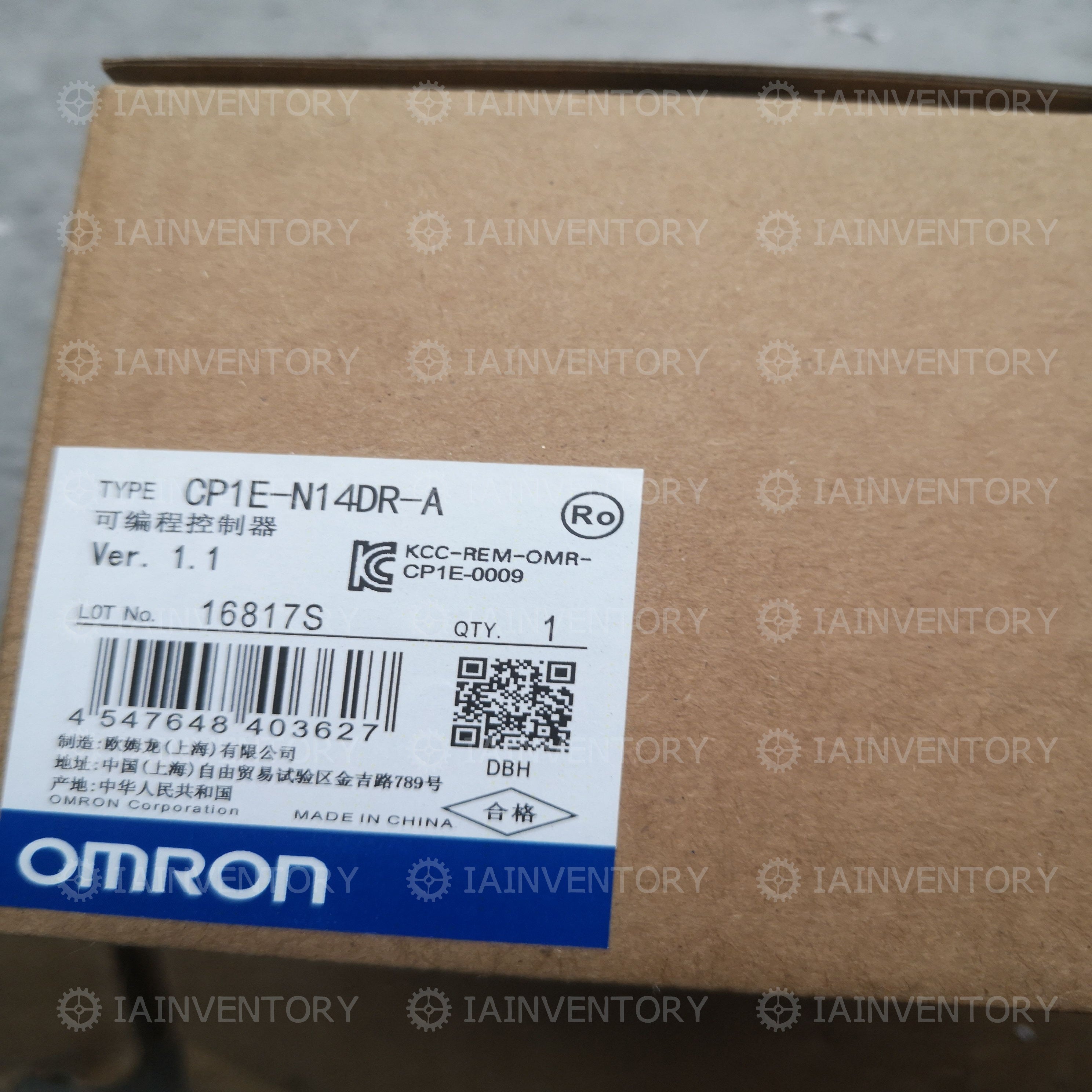 OMRON Programmable Controller CP1E-N14DR-A CP1EN14DRA