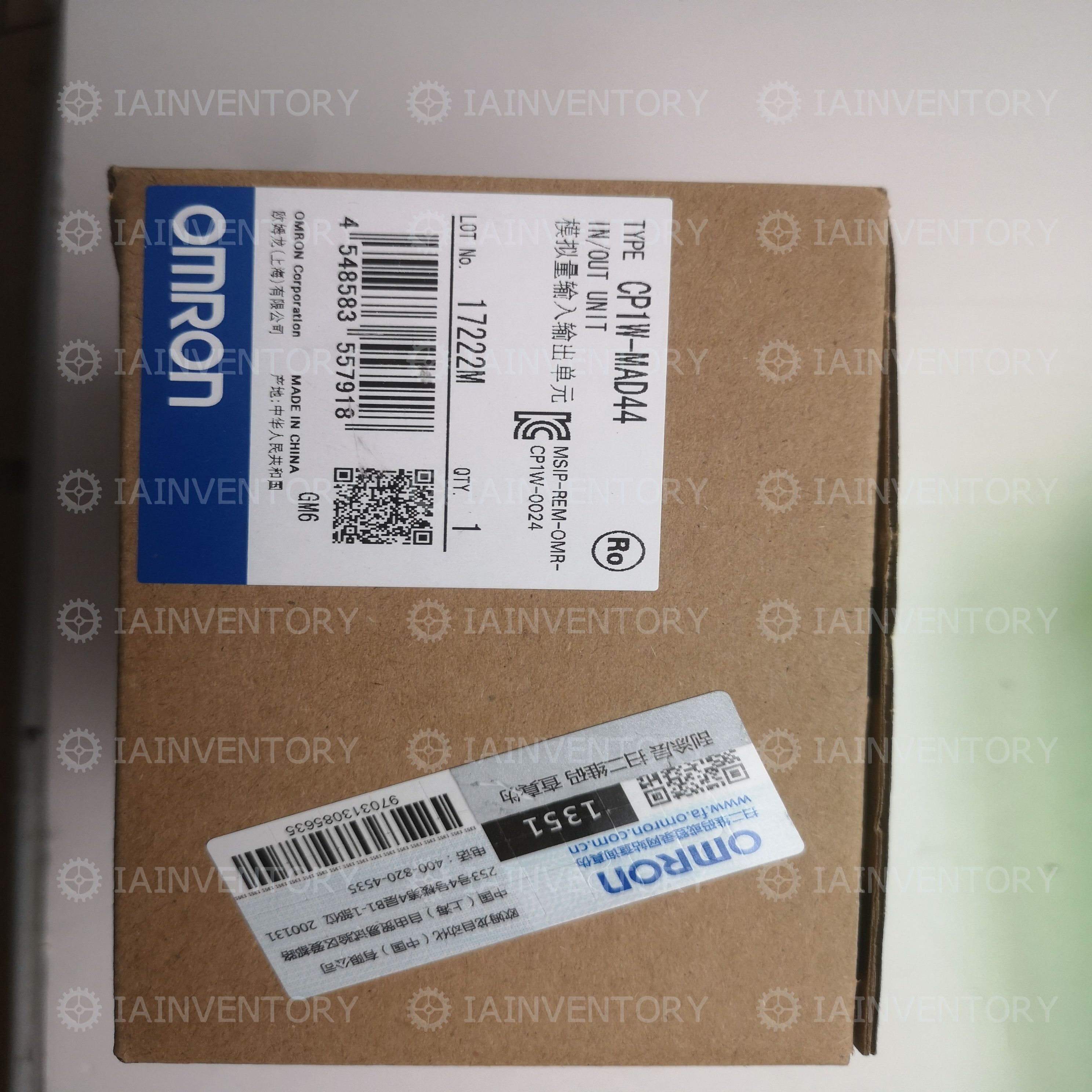 Omron CP1W-MAD44 PLC module