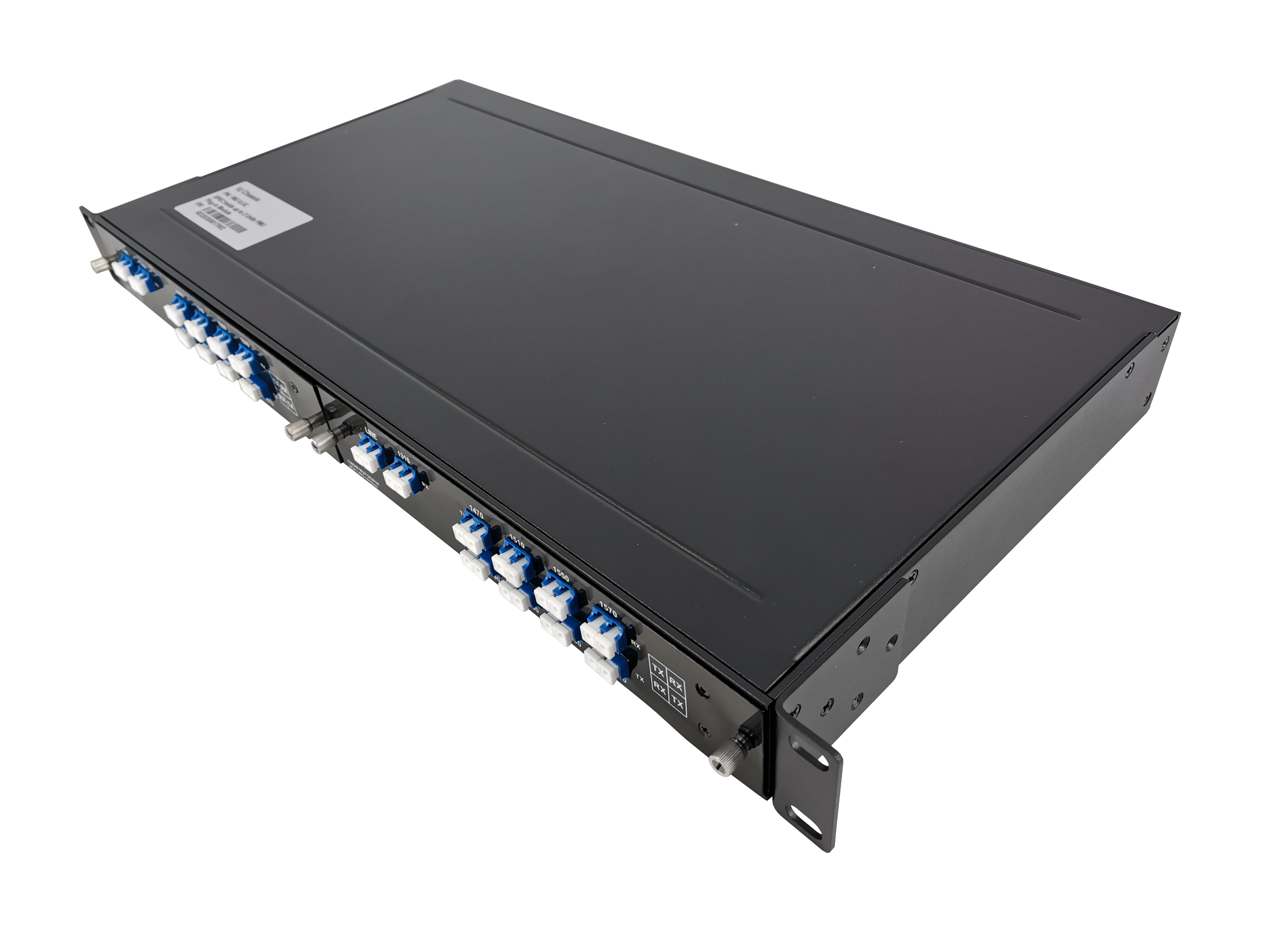 8CH with Monitor and Expansion Port, LC/UPC, Dual Fiber, Low Insertion Loss CWDM Mux Demux, FMU Series Plug-in Module