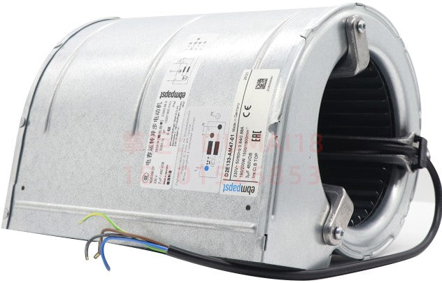 D2E133-AM47-01/A01/A03 ebm-papst Blowers & Centrifugal Fans AC Centrifugal Blower, 230VAC, 300CFM, 190W