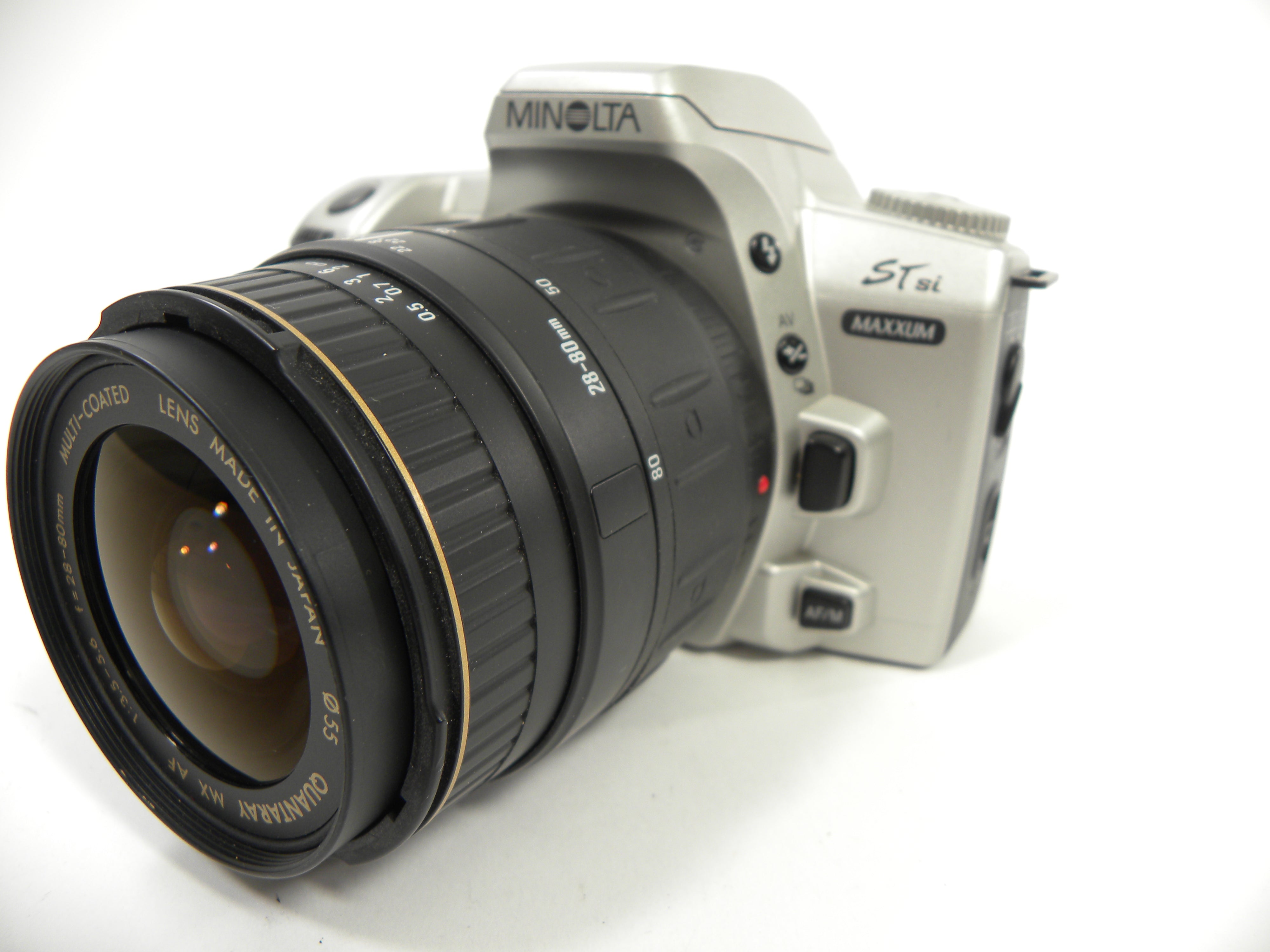 Minolta Maxxum STsi Date 35mm SLR w/Quantaray MC MX AF 28-80mm f3.5-5.6