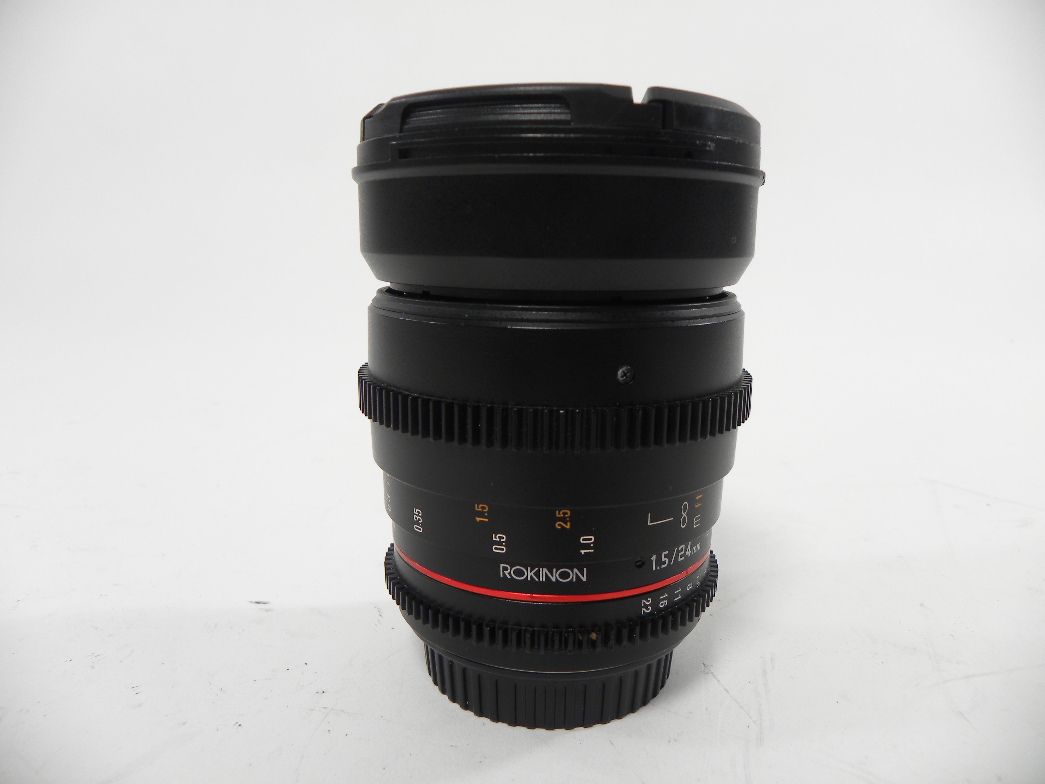 Rokinon 24mm f1.5 Canon EF-S Mount  Parts only AS IS