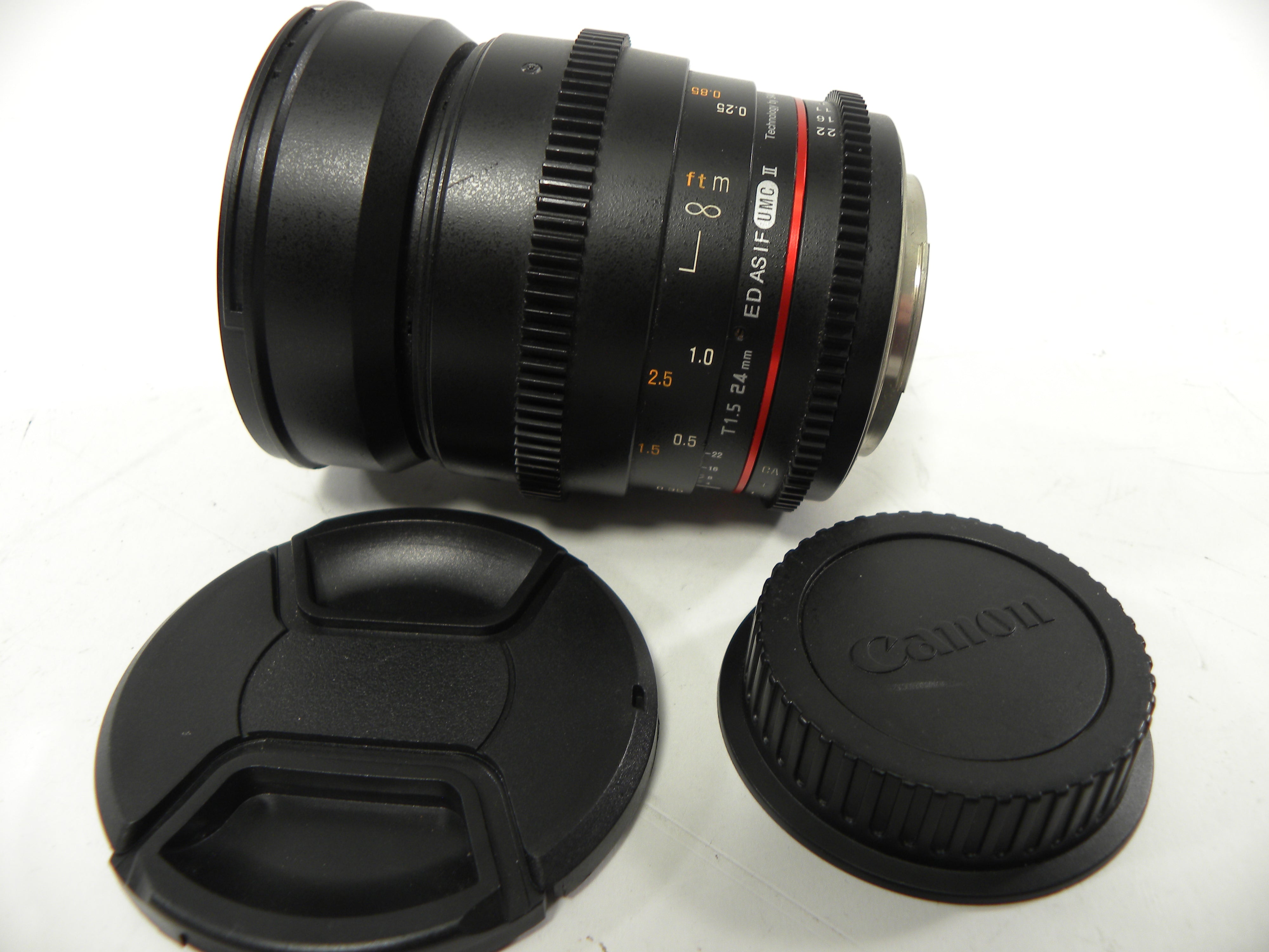 Rokinon 24mm f1.5 Canon EF-S Mount  Parts only AS IS