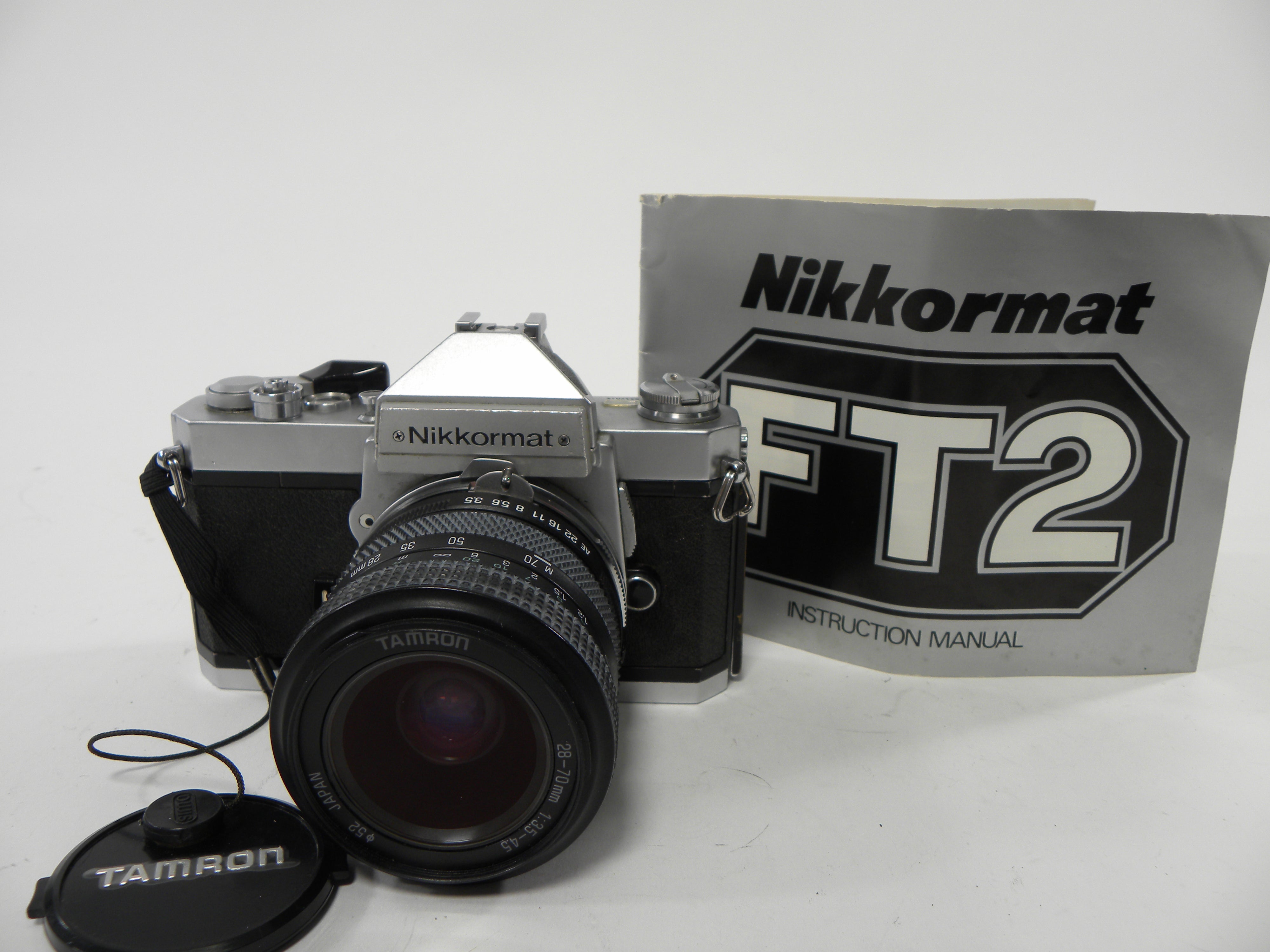 Nikon FT2 35mm SLR w/Tamron 28-70 f3.5-4.5 AS IS  No Returns