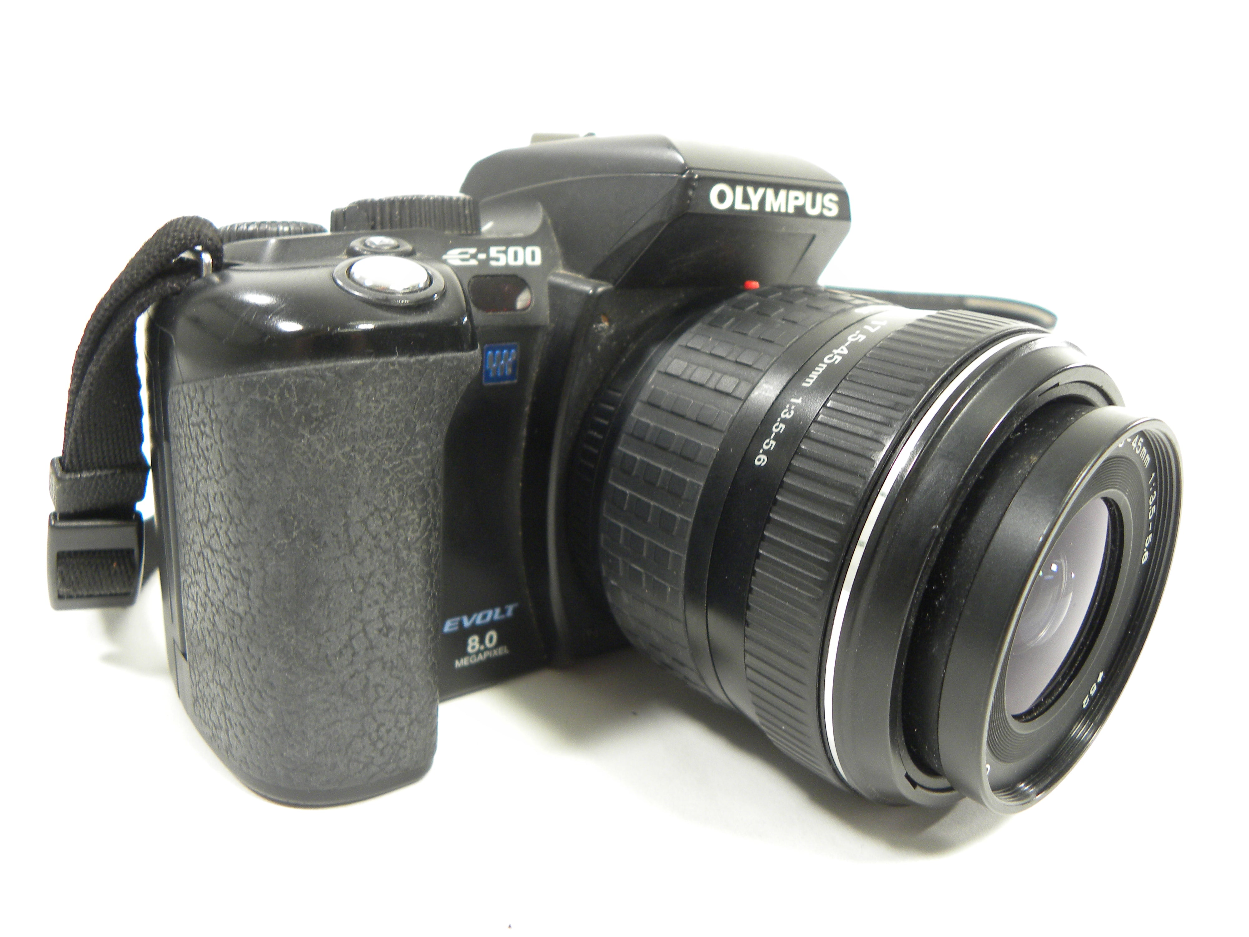 Olympus E-500 Evolt 8.0mp Digital SLR w/Zukio 17.5-45mm Shutter Ct. 17,209