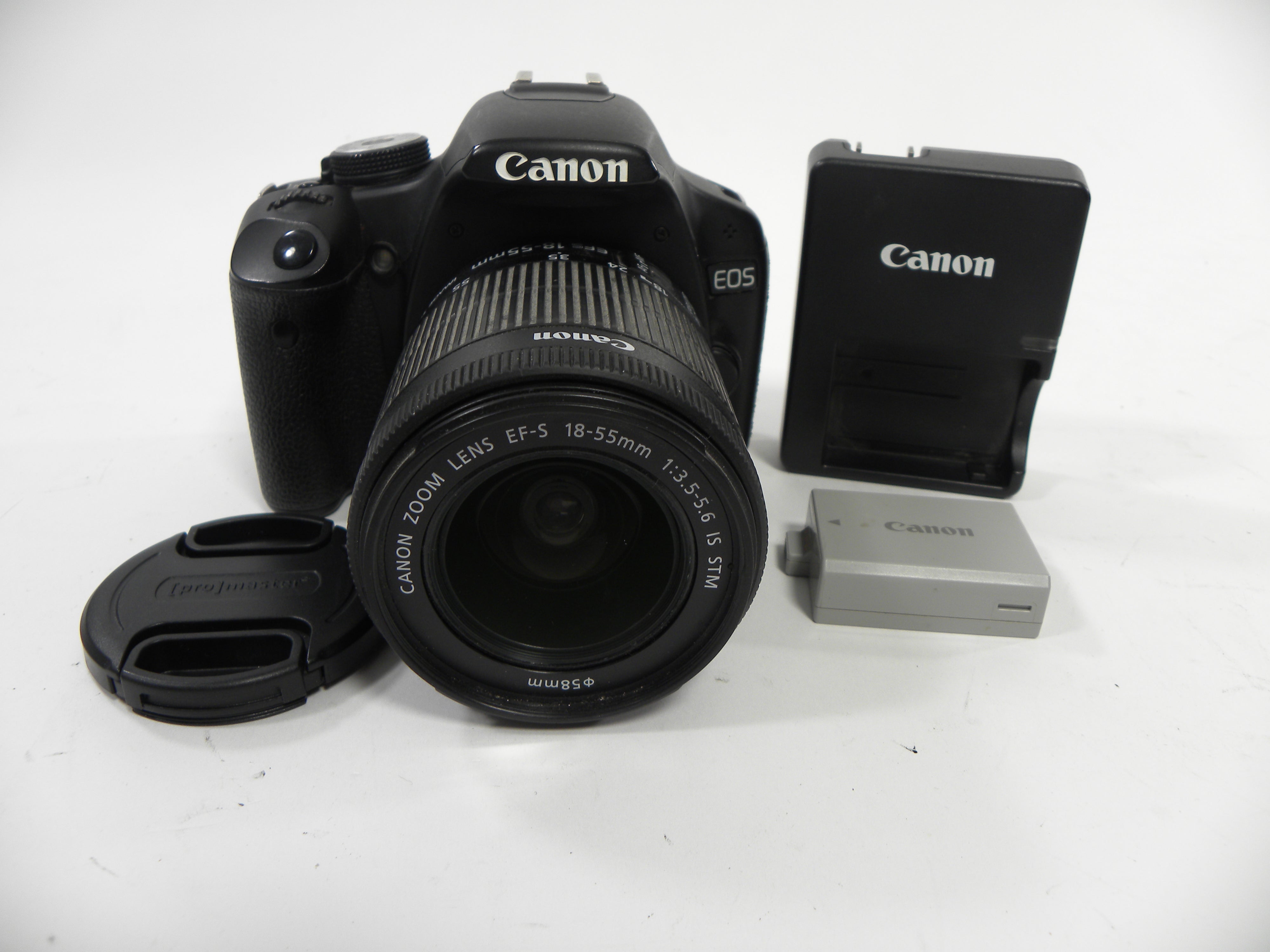 Canon EOS Rebel T1i 15.1mp Digital SLR w/18-55 IS STM Shutter ct. 34,770