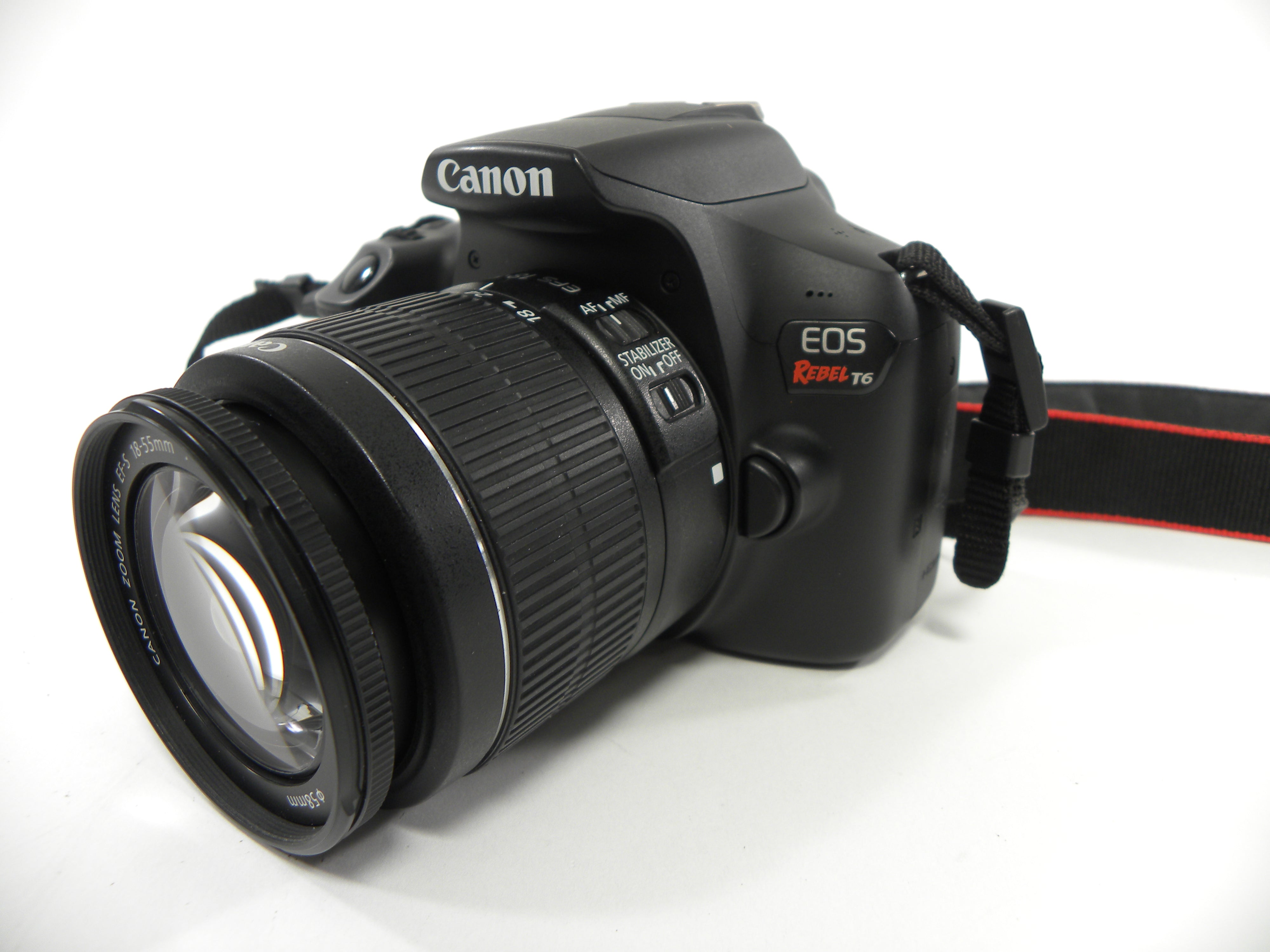 Canon EOS Rebel T6 18mp Digital SLR w/EF-S 18-55 IS II Shutter Ct. 12,641