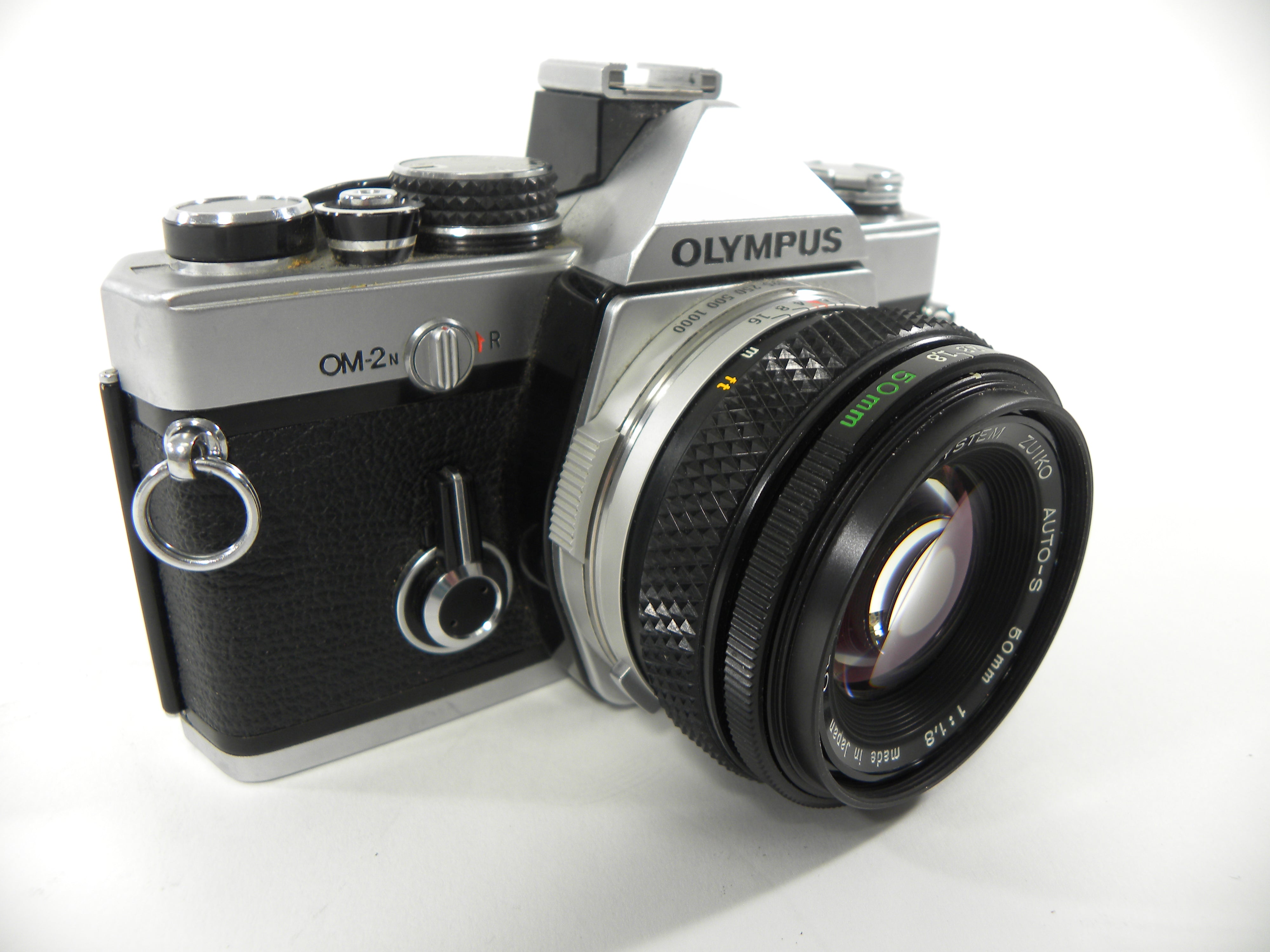 Olympus OM2n 35mm SLR w/Zuiko Auto-S 50mm f1.8 AS IS No Returns