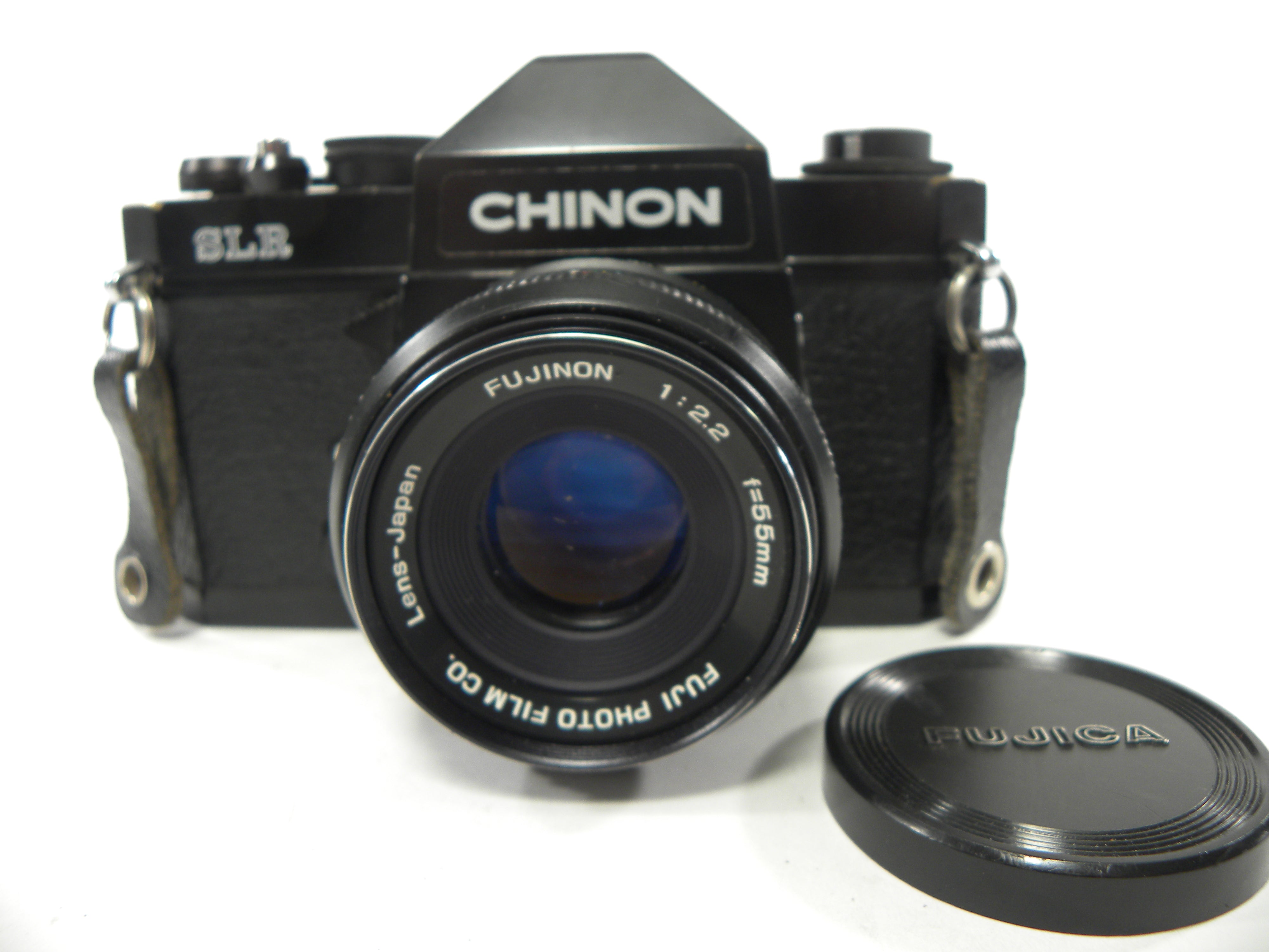 Chinon SLR 35mm Film camera w/Fujinon 55mm f2.2