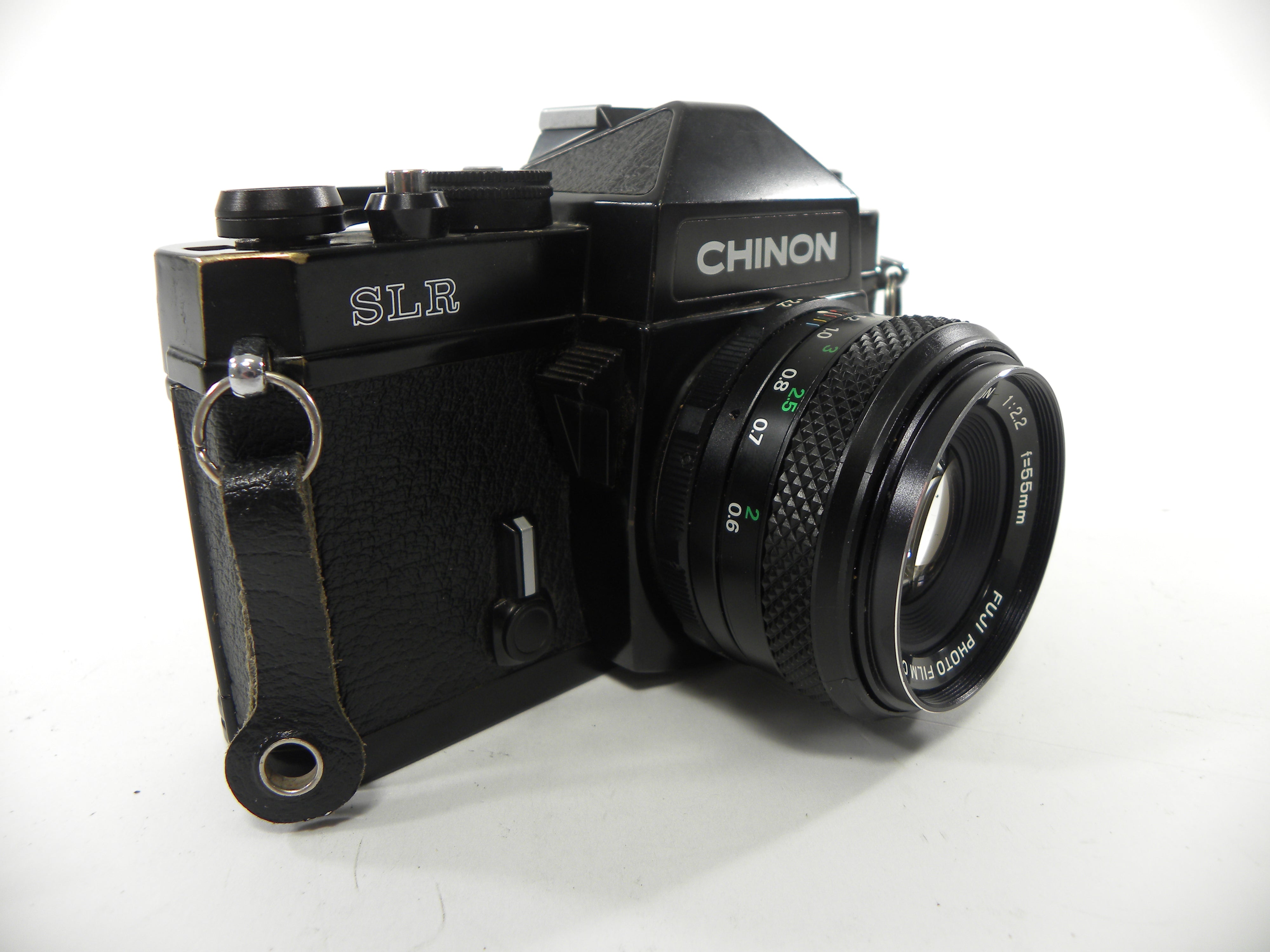 Chinon SLR 35mm Film camera w/Fujinon 55mm f2.2