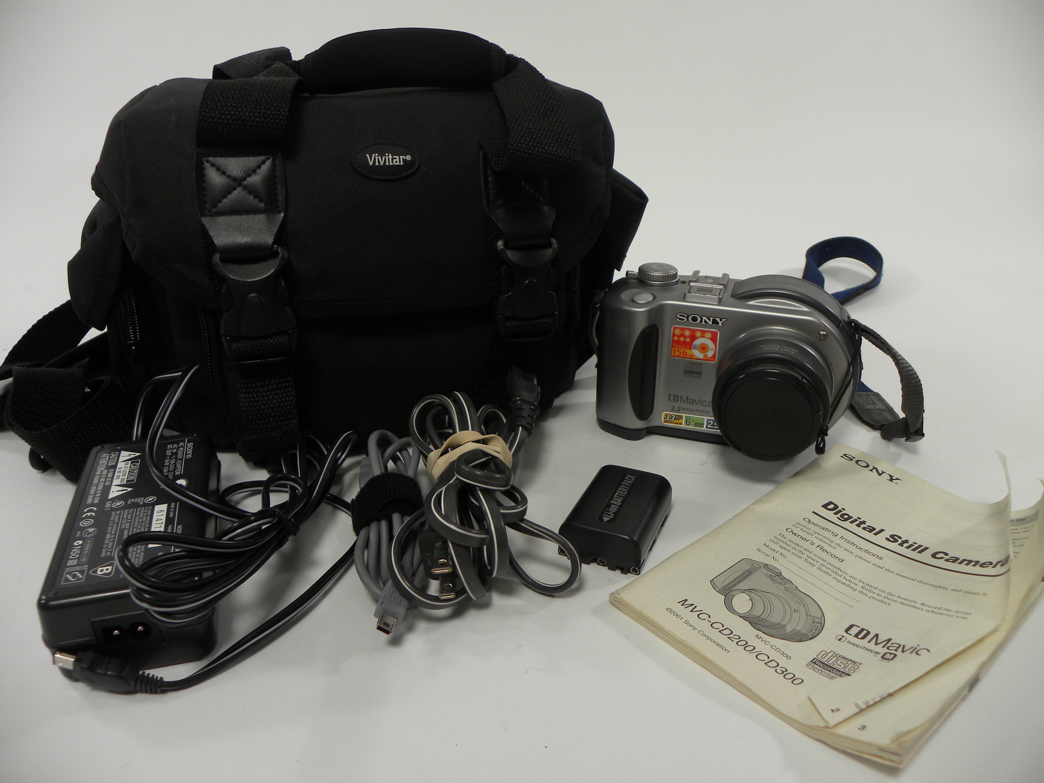 Sony Mavica CD MVC CD300 3.3mp Digital Camera